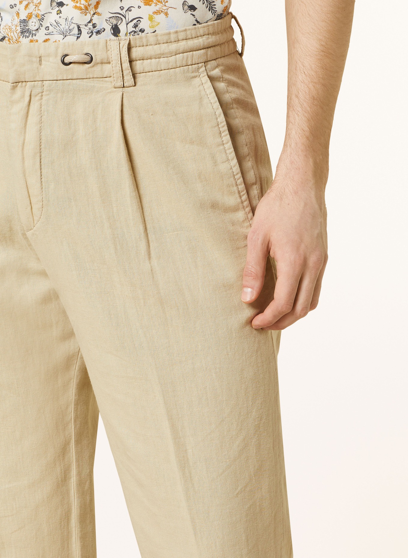 CINQUE Chinos CIJULI slim fit with linen, Color: BEIGE (Image 5)
