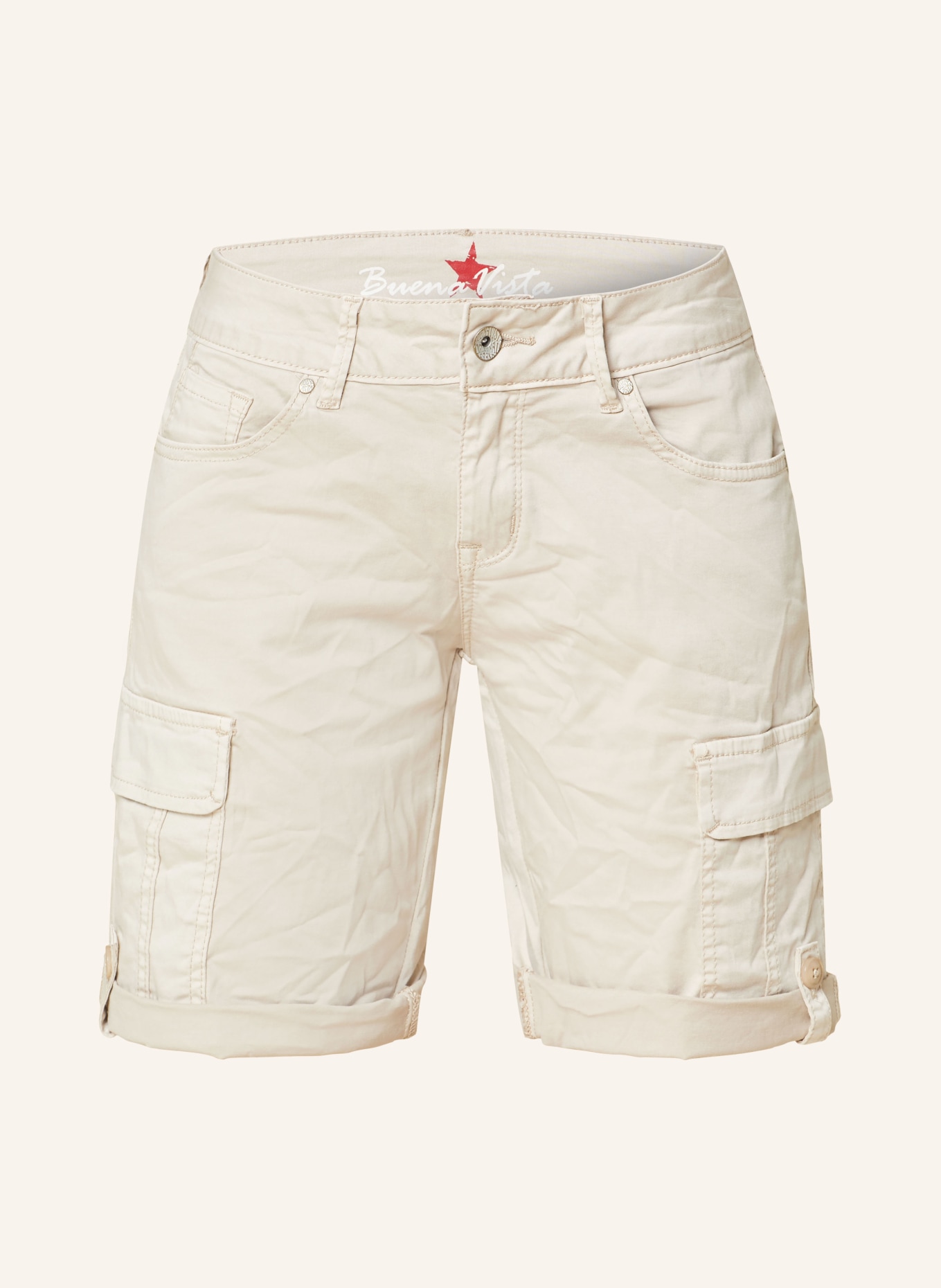 Buena Vista Cargo shorts, Color: CREAM (Image 1)