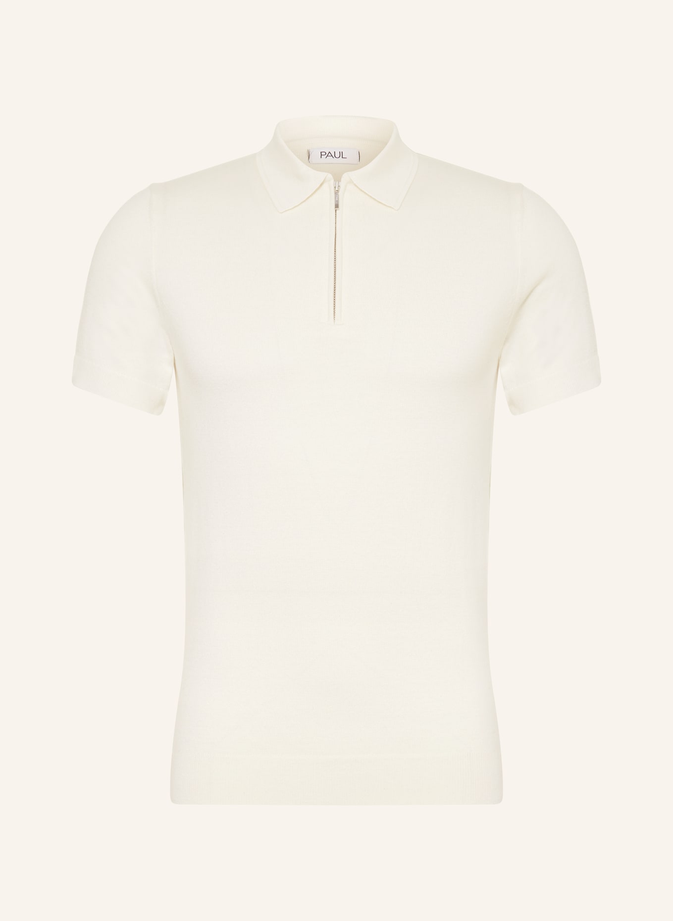 PAUL Knitted polo shirt, Color: CREAM (Image 1)