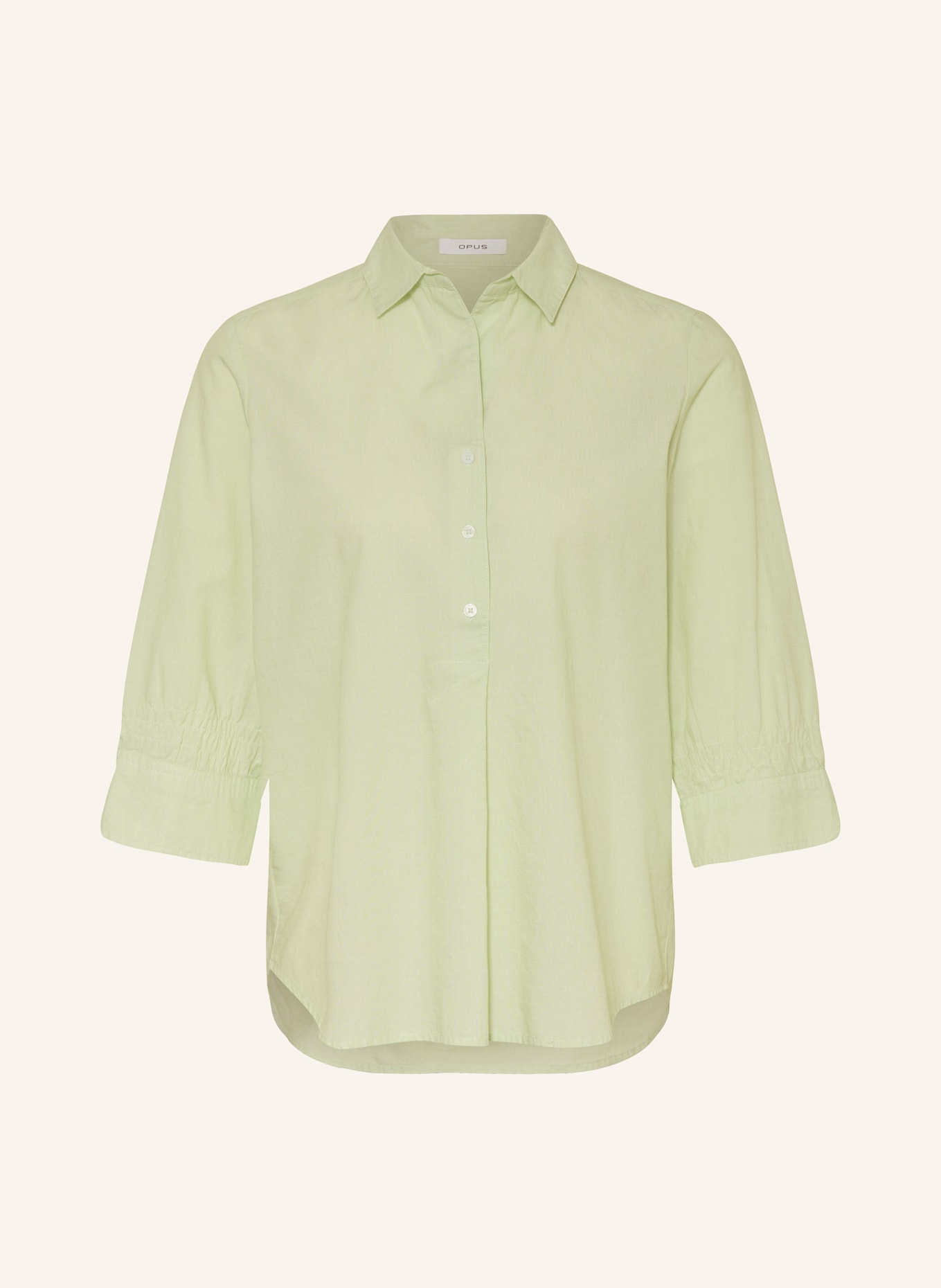 OPUS Shirt blouse FORTA with 3/4 sleeves, Color: MINT (Image 1)