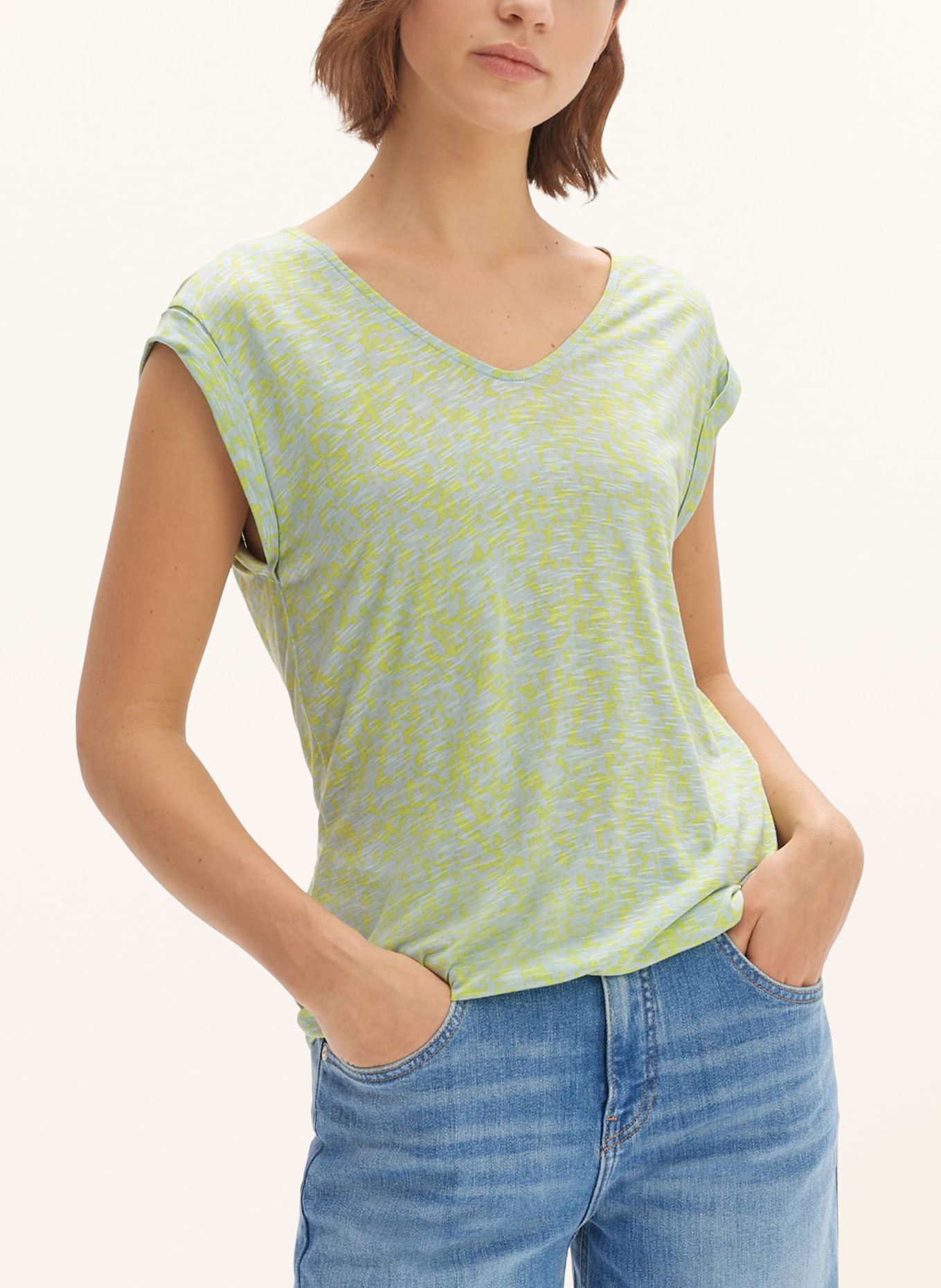 OPUS T-shirt SOSSO, Color: LIGHT GREEN (Image 2)