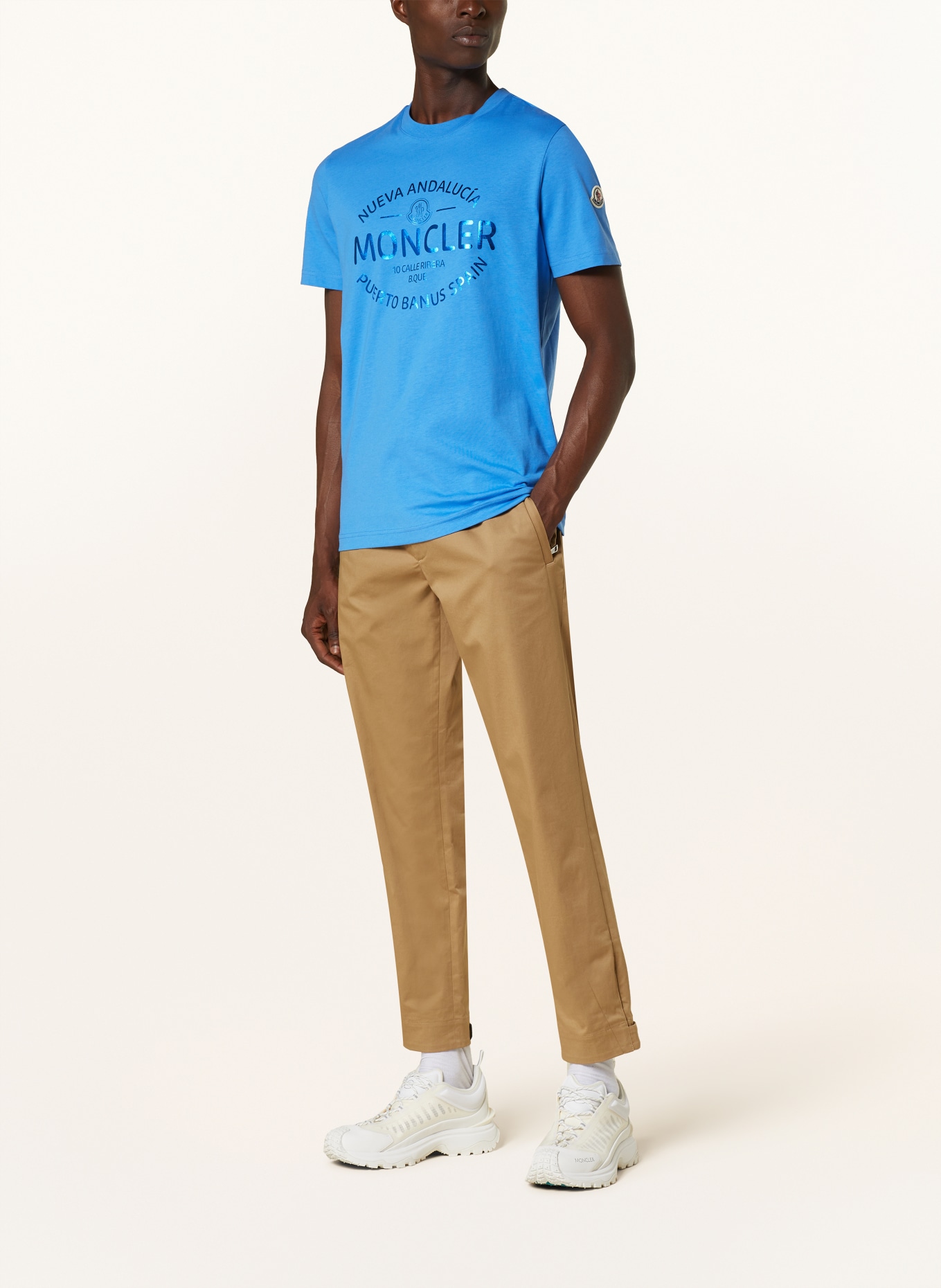 MONCLER T-shirt, Color: BLUE (Image 2)