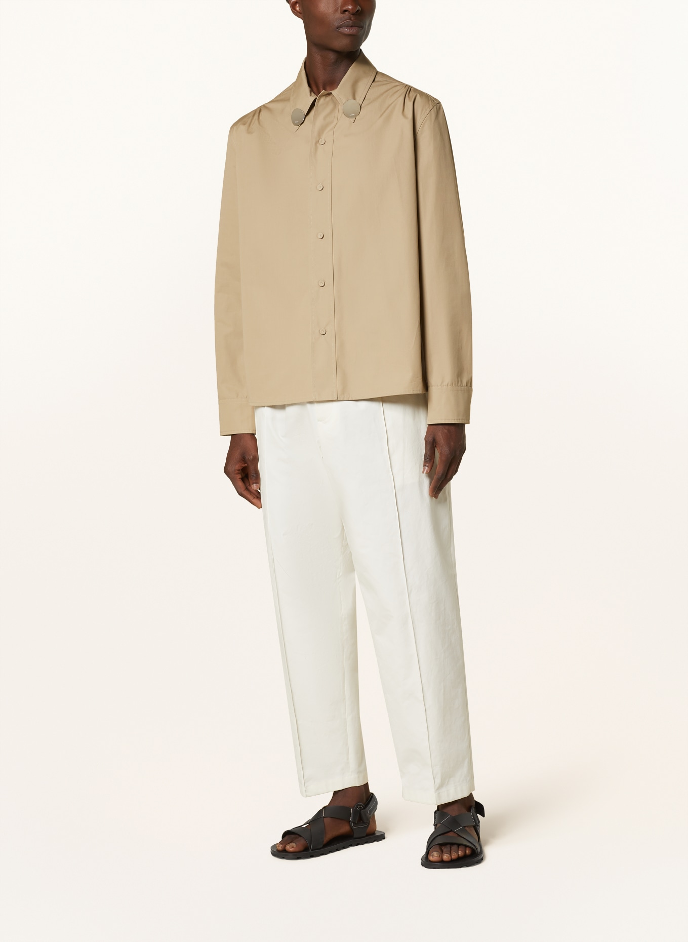 JIL SANDER Shirt regular fit, Color: LIGHT BROWN (Image 2)