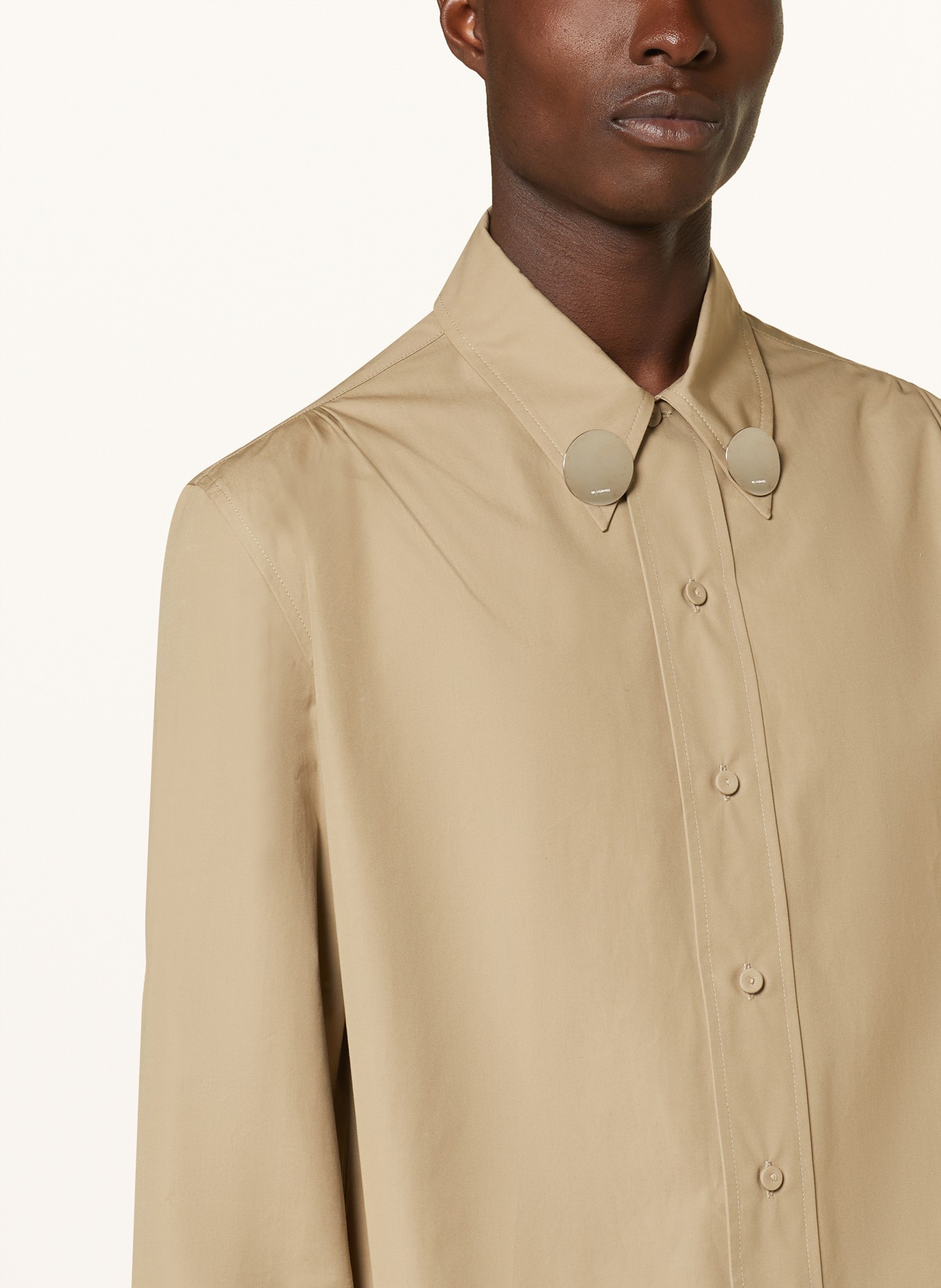 JIL SANDER Shirt regular fit, Color: LIGHT BROWN (Image 4)