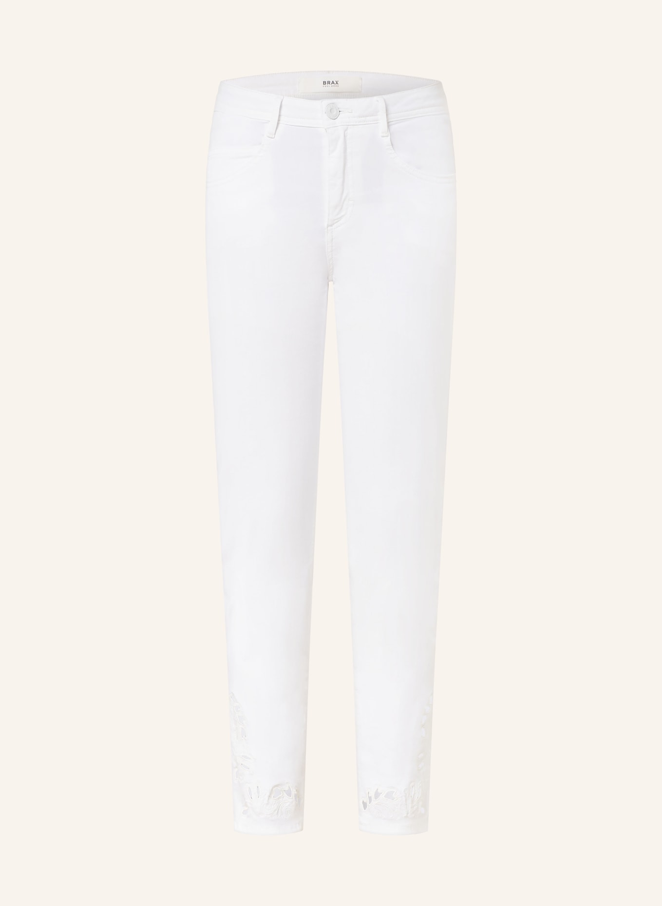 BRAX 7/8 Jeans SHAKIRA S with cut-outs, Color: 99 WHITE (Image 1)