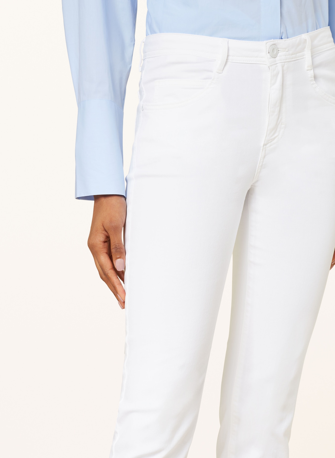BRAX 7/8-Jeans SHAKIRA S mit Cut-outs, Farbe: 99 WHITE (Bild 5)