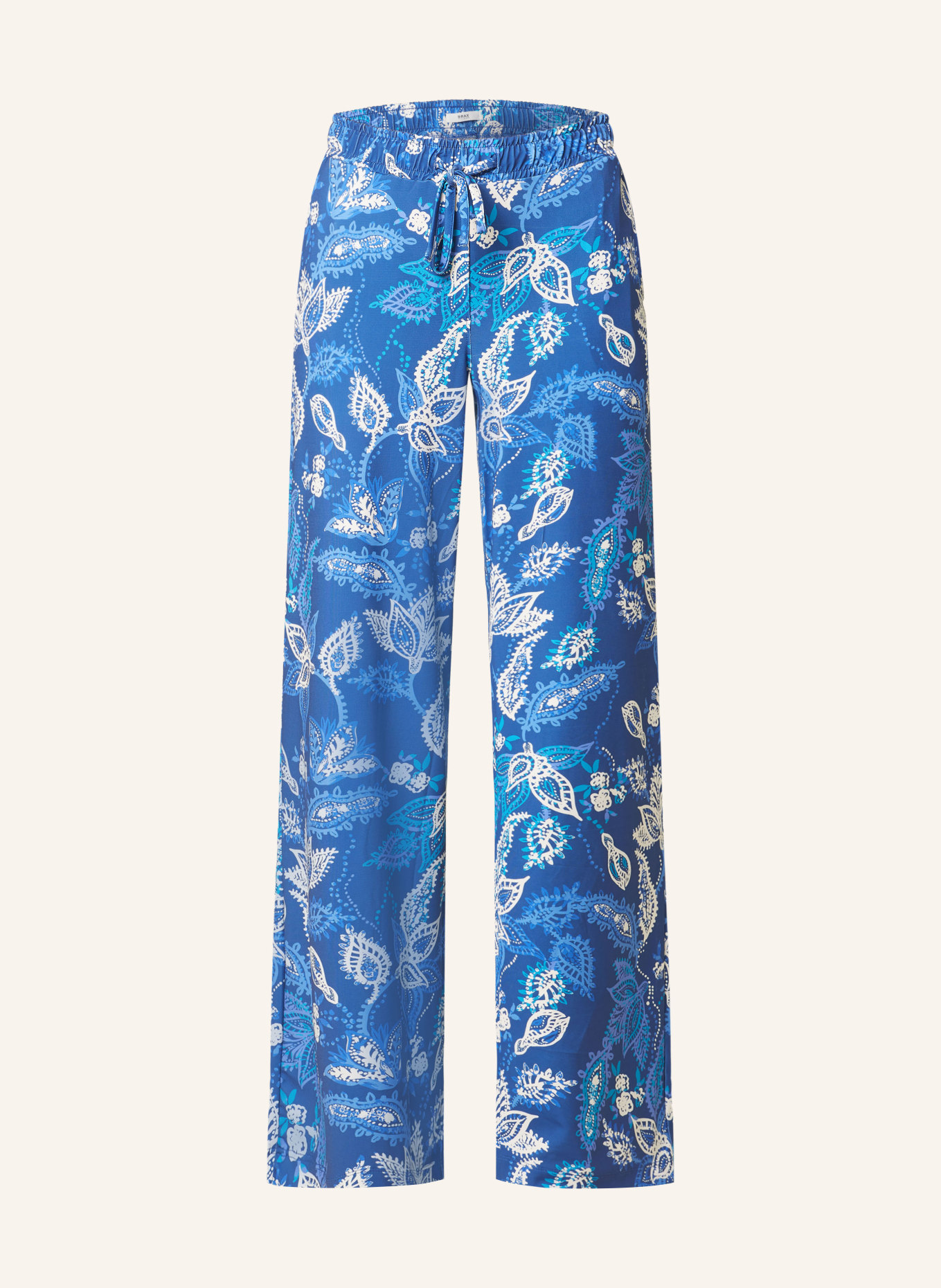 BRAX Trousers MAINE, Color: BLUE/ WHITE/ TURQUOISE (Image 1)
