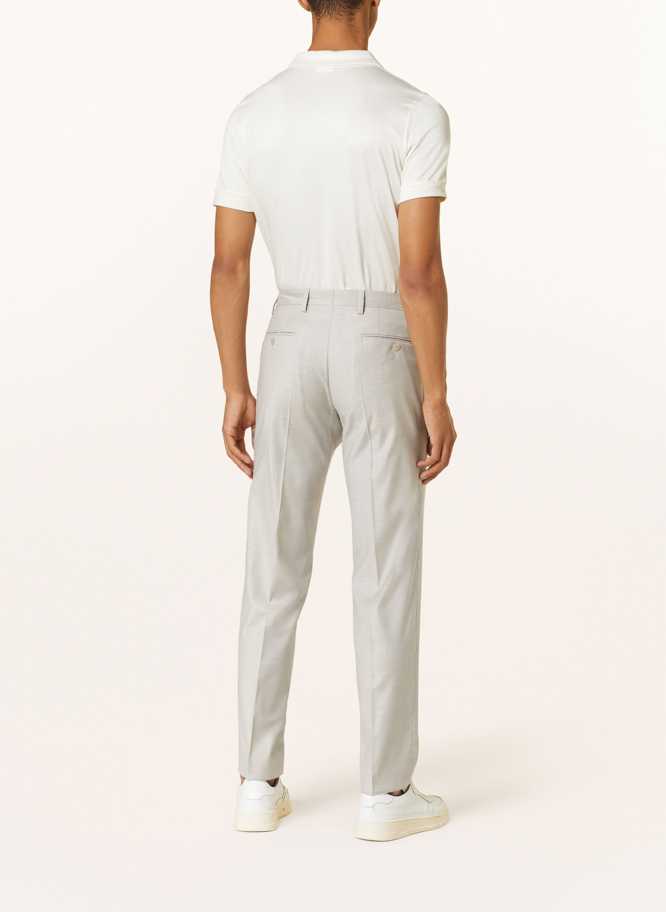 BALDESSARINI Suit trousers slim fit, Color: 8920 Irish Cream Pattern (Image 4)
