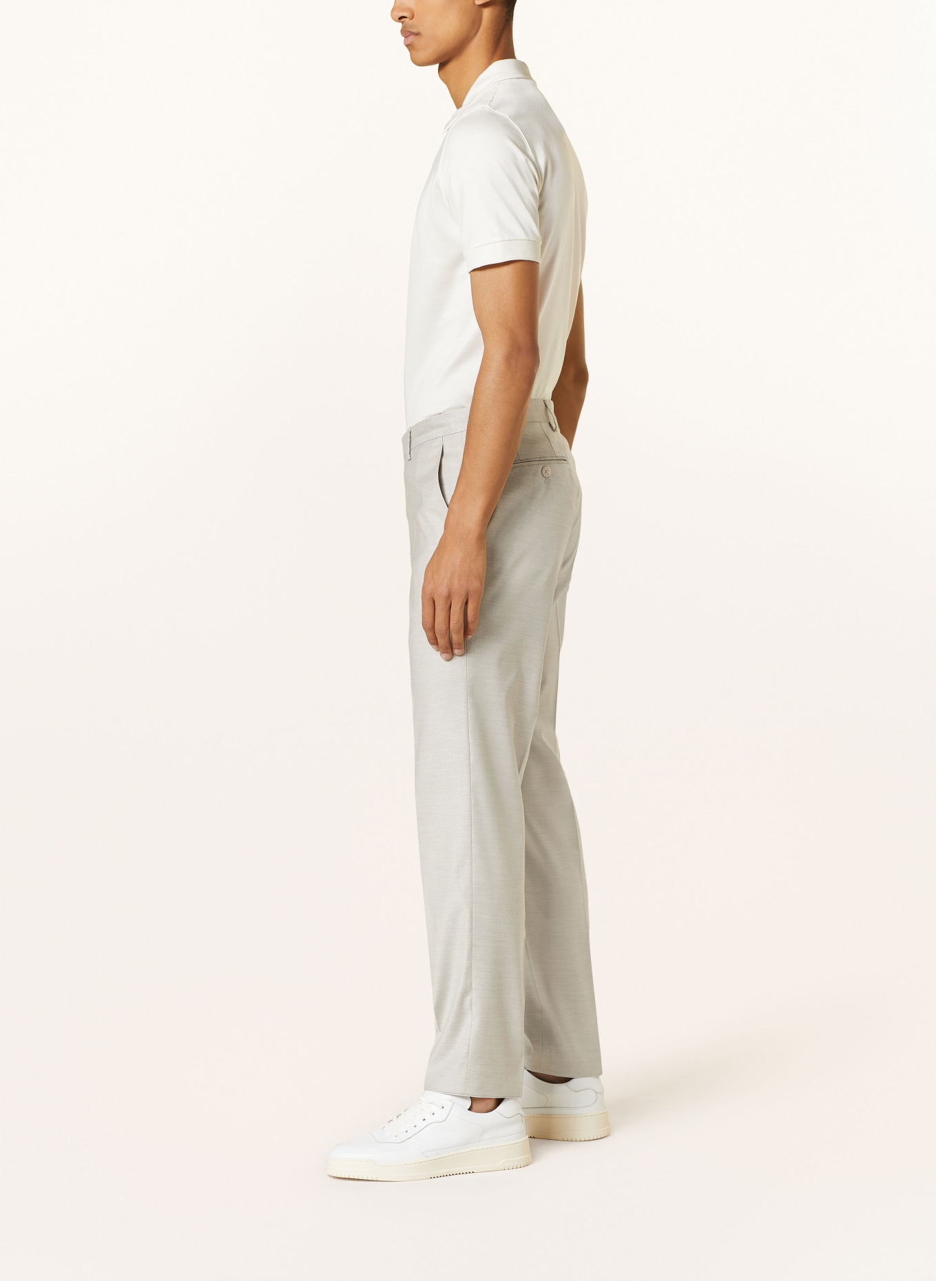 BALDESSARINI Suit trousers slim fit, Color: 8920 Irish Cream Pattern (Image 5)