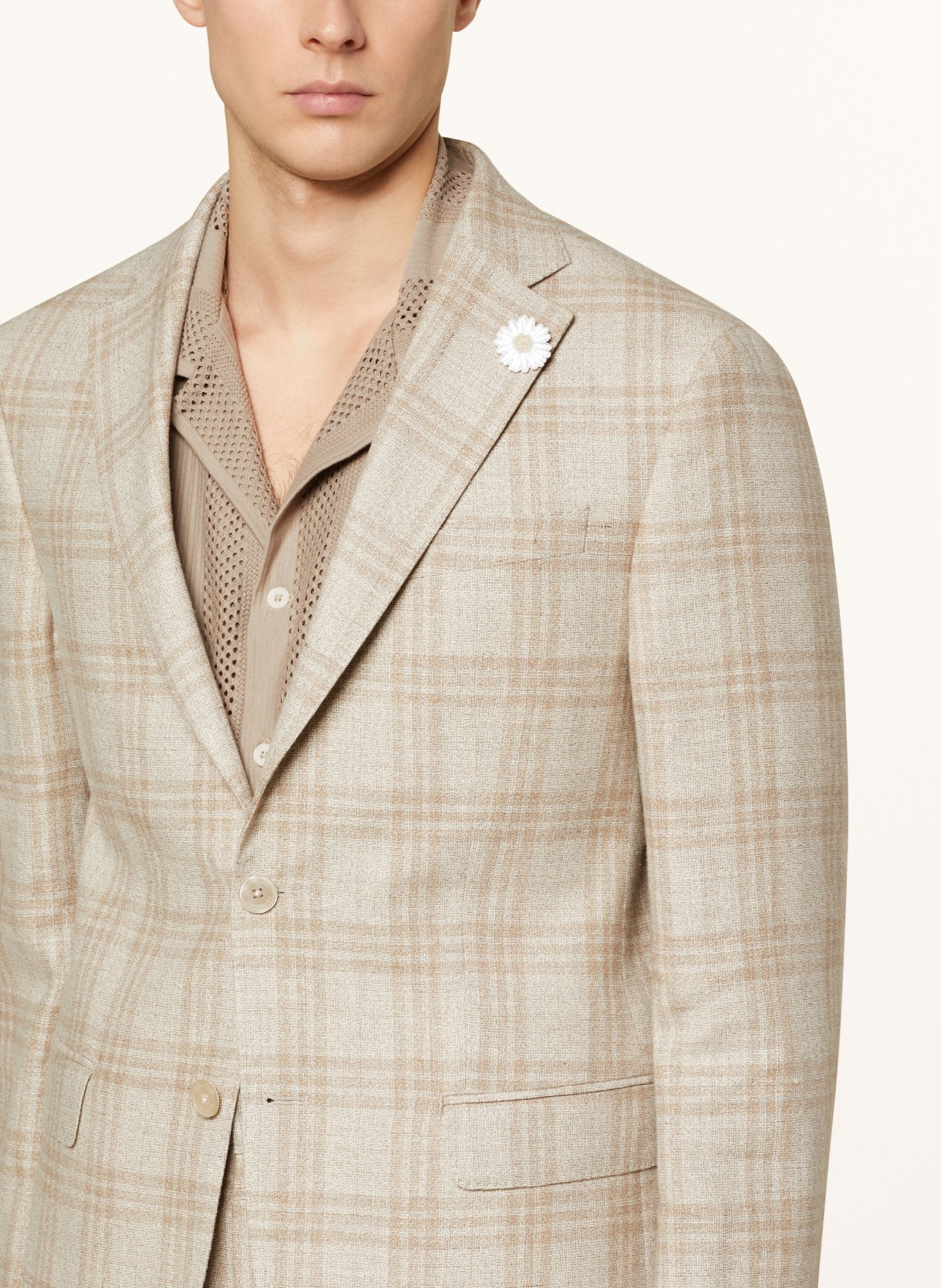BALDESSARINI Suit jacket SERANO slim fit, Color: 8620 Irish Cream Check (Image 5)