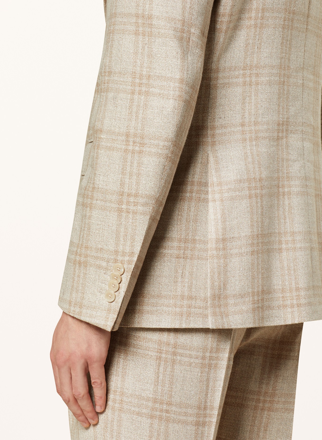 BALDESSARINI Suit jacket SERANO slim fit, Color: 8620 Irish Cream Check (Image 6)