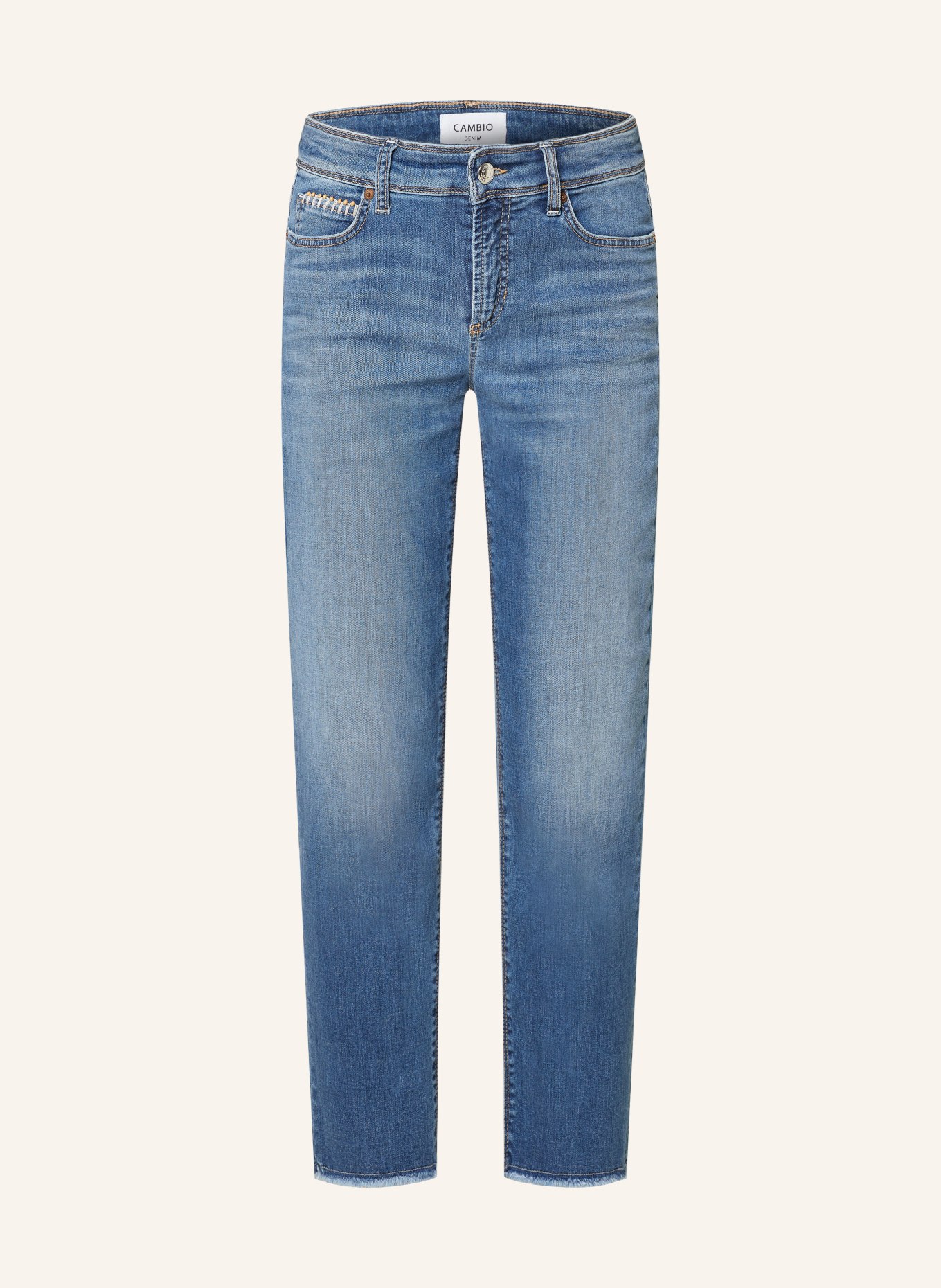 CAMBIO 7/8 jeans PIPER, Color: 5355 summer nights fringed (Image 1)