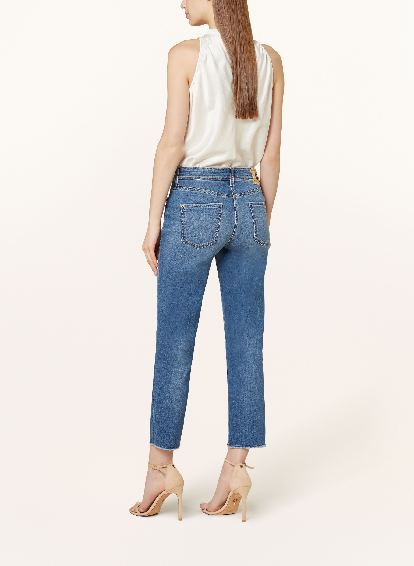 CAMBIO 7/8 jeans PIPER, Color: 5355 summer nights fringed (Image 3)