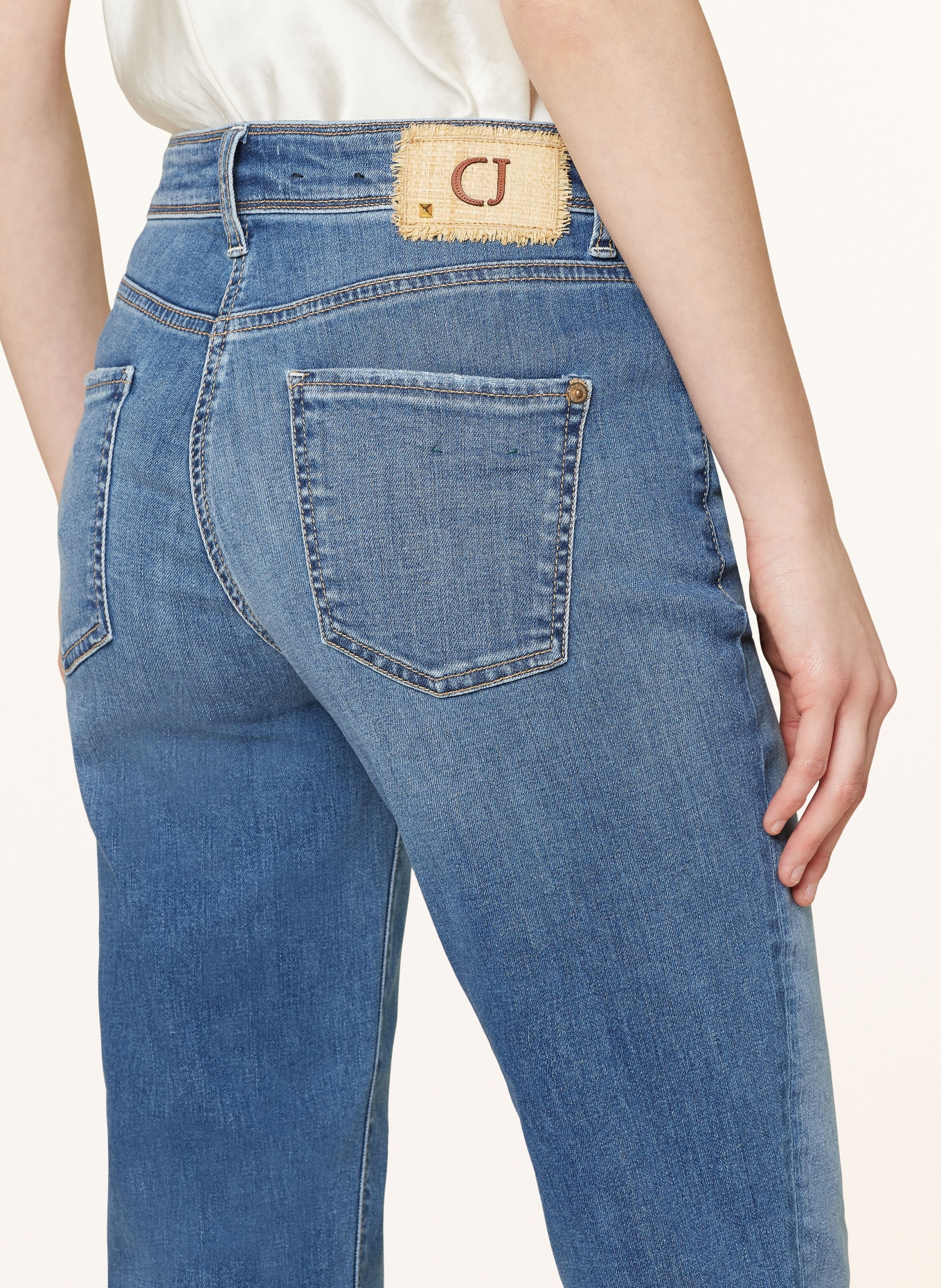 CAMBIO 7/8 jeans PIPER, Color: 5355 summer nights fringed (Image 5)