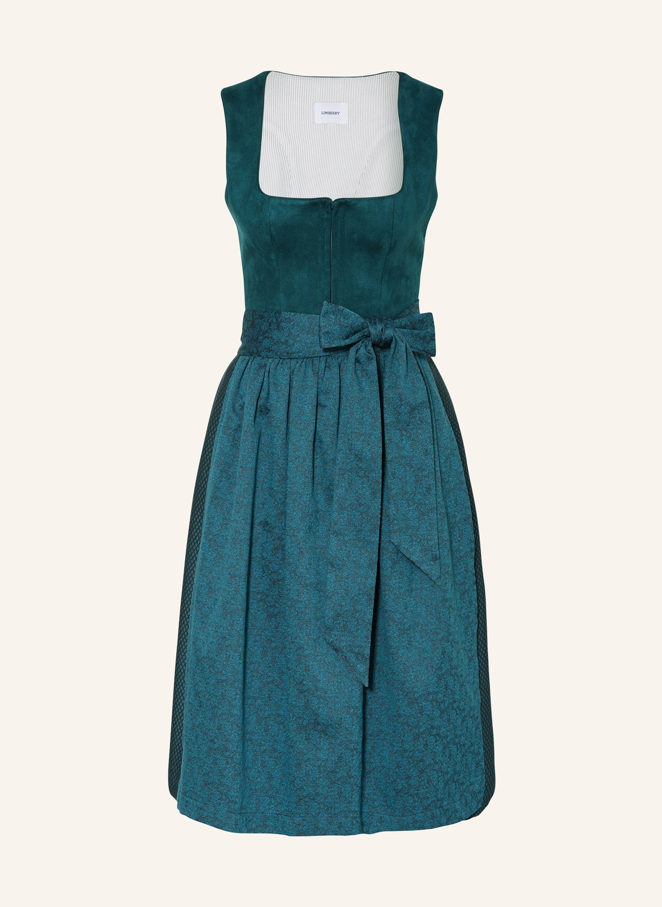 LIMBERRY Sukienka bawarska, Kolor: PETROL/ TURKUSOWY/ CZIEMNOSZARY (Obrazek 1)