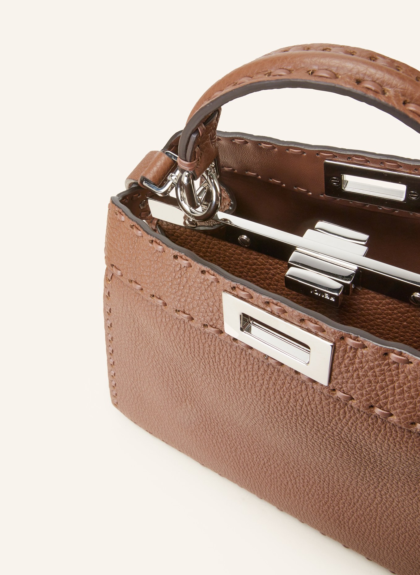 FENDI Handbag PEEKABOO ISEEU SMALL, Color: BROWN (Image 3)