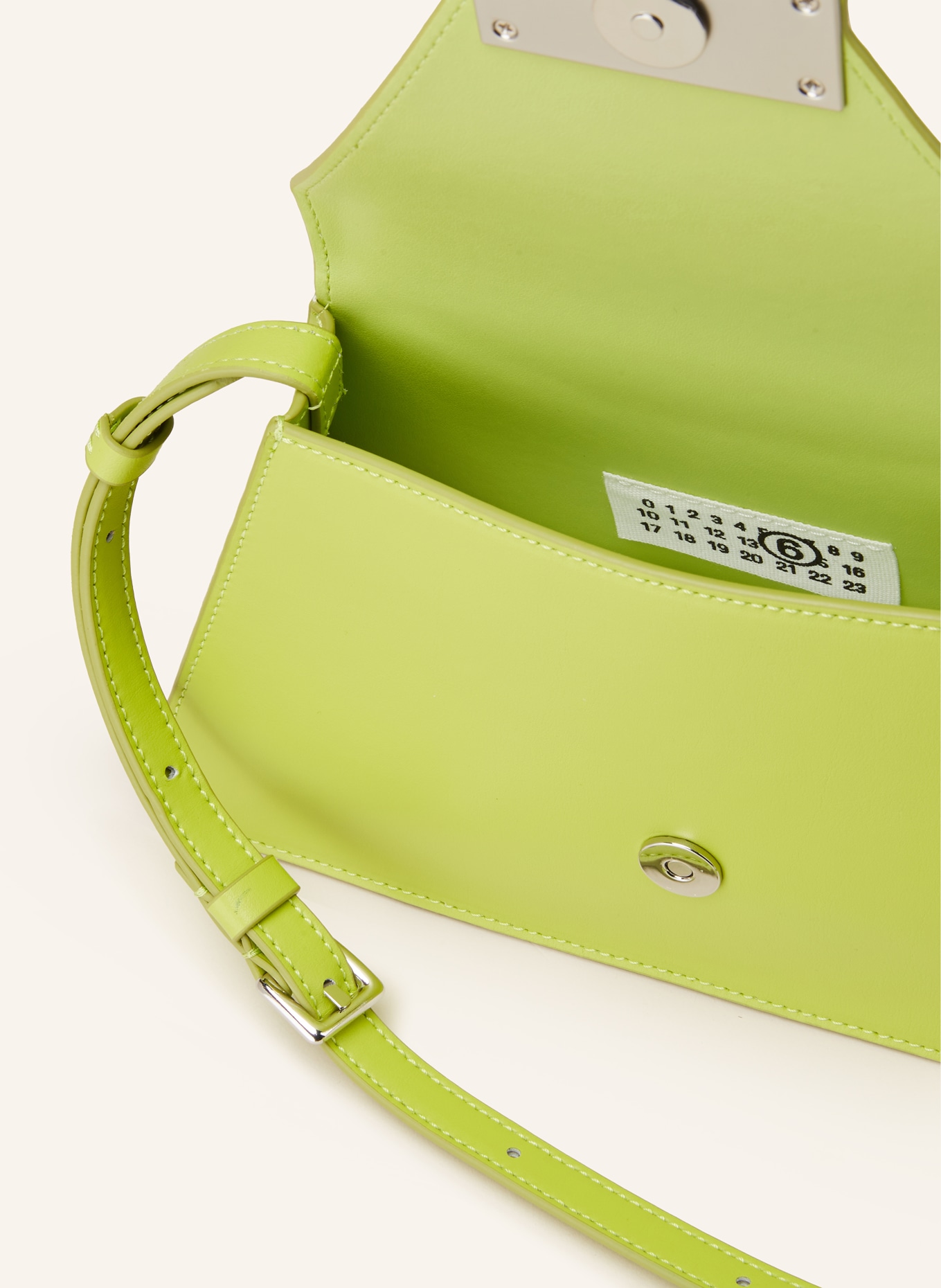 MM6 Maison Margiela Shoulder bag NUMERIC, Color: LIGHT GREEN (Image 3)