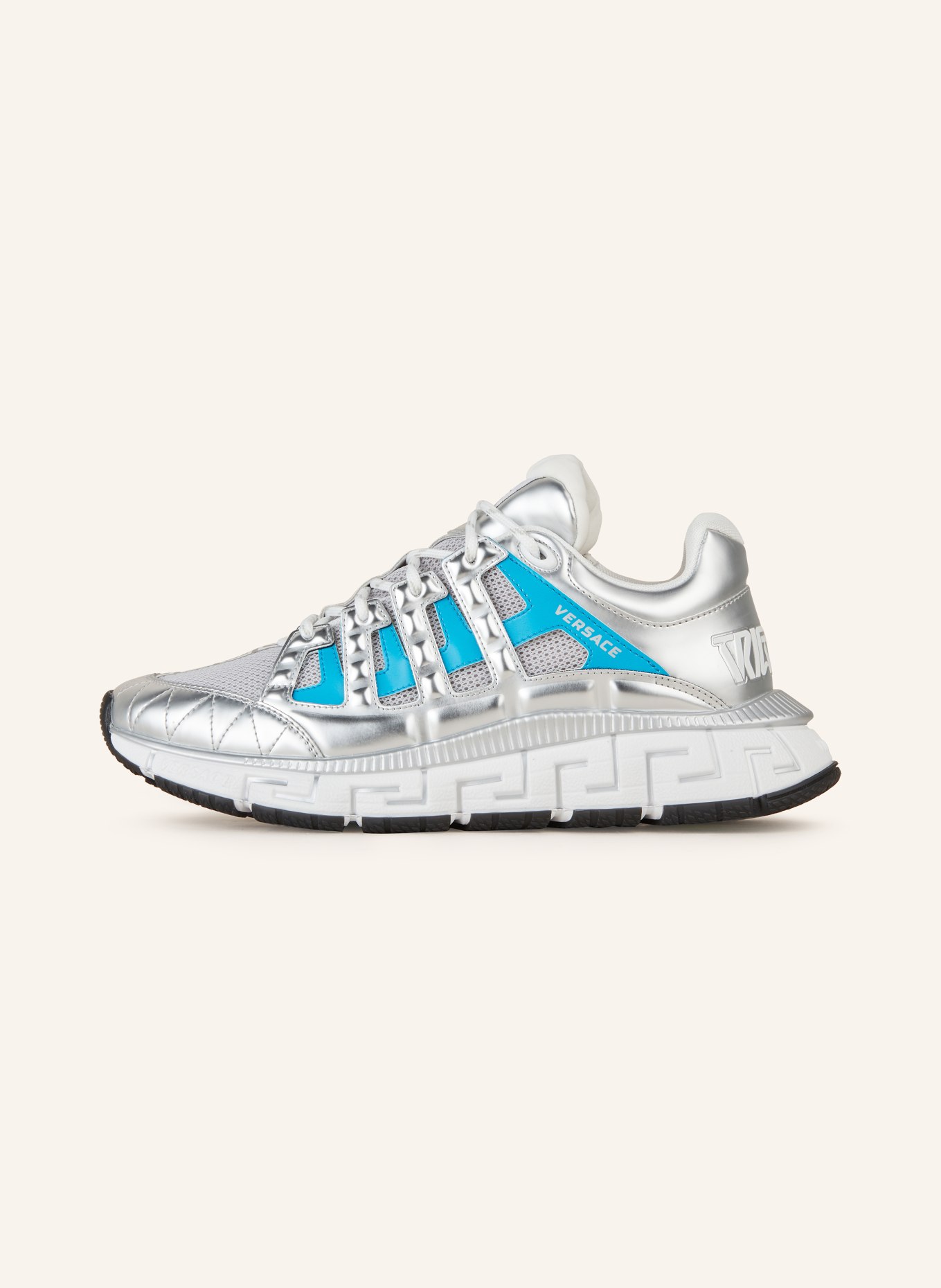 VERSACE Sneakers TRIGERCA, Color: SILVER/ BLUE (Image 4)