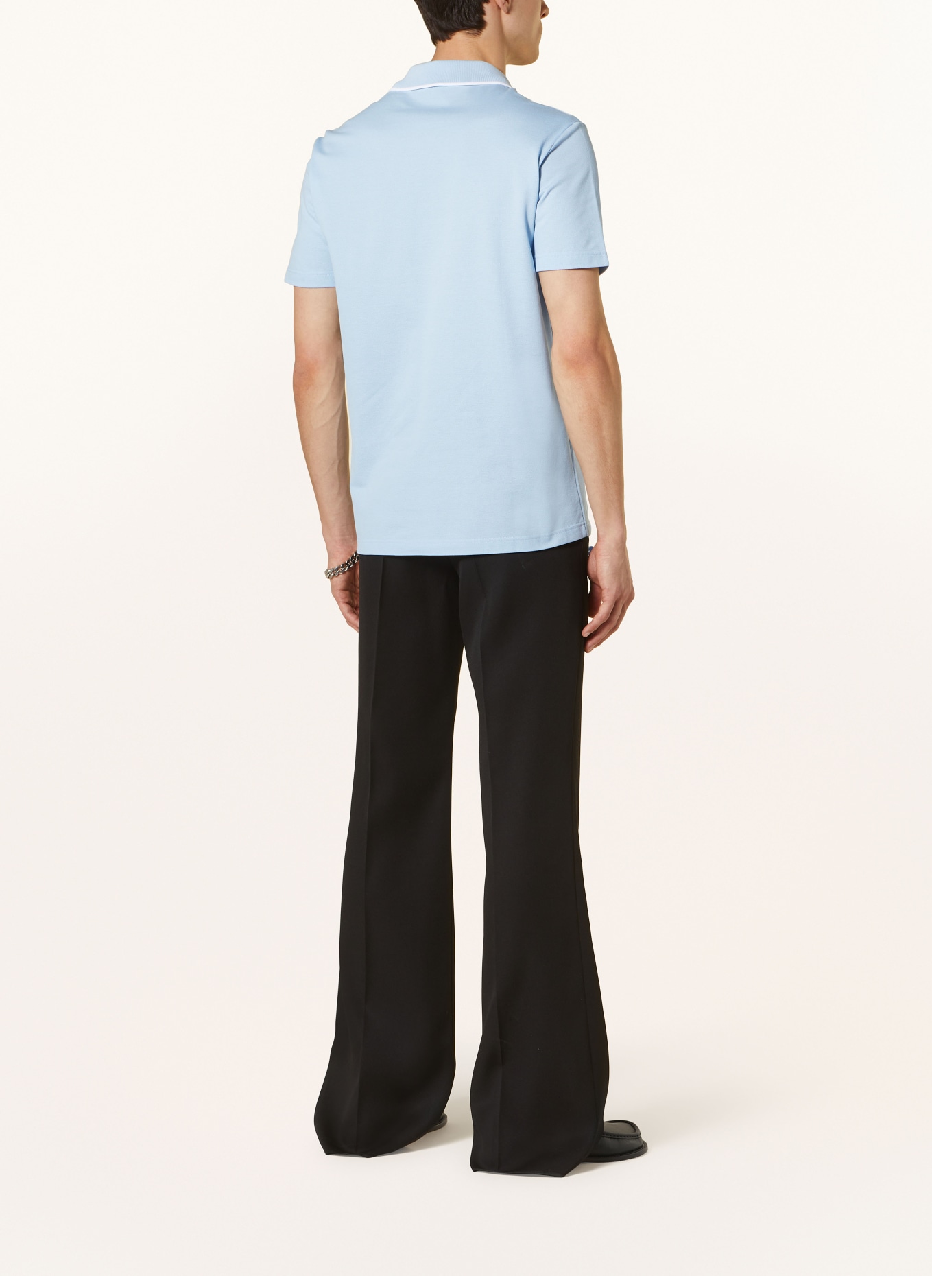 VERSACE Piqué-Poloshirt, Farbe: HELLBLAU (Bild 3)