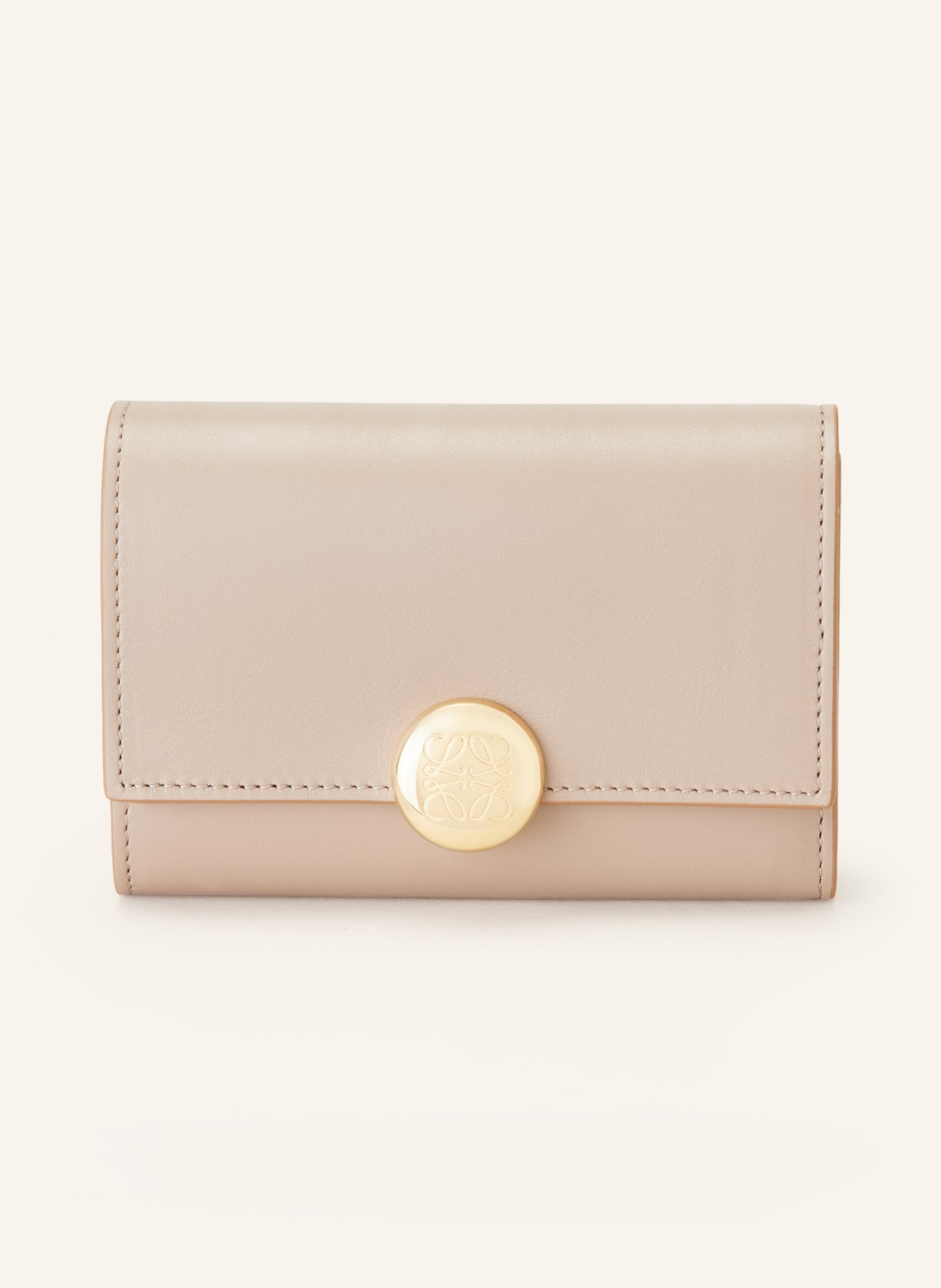 LOEWE Wallet PEBBLE SMALL, Color: LIGHT BROWN (Image 1)