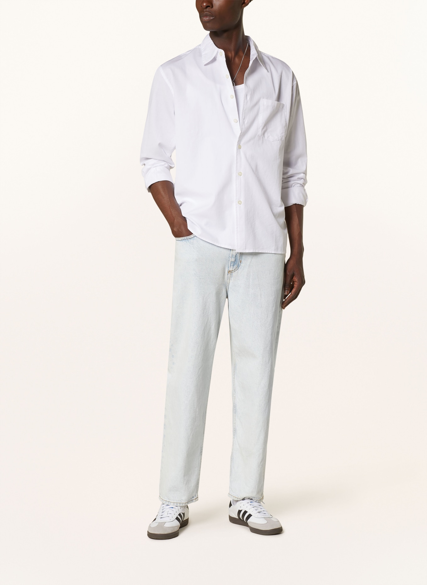 American Vintage Shirt ISKOROW comfort fit, Color: WHITE (Image 2)