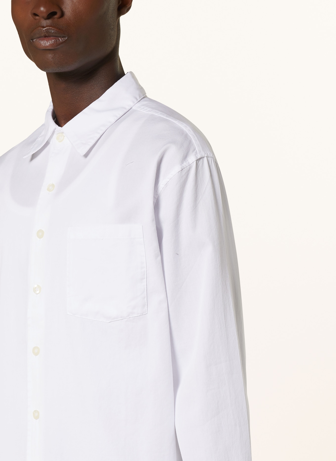 American Vintage Shirt ISKOROW comfort fit, Color: WHITE (Image 4)