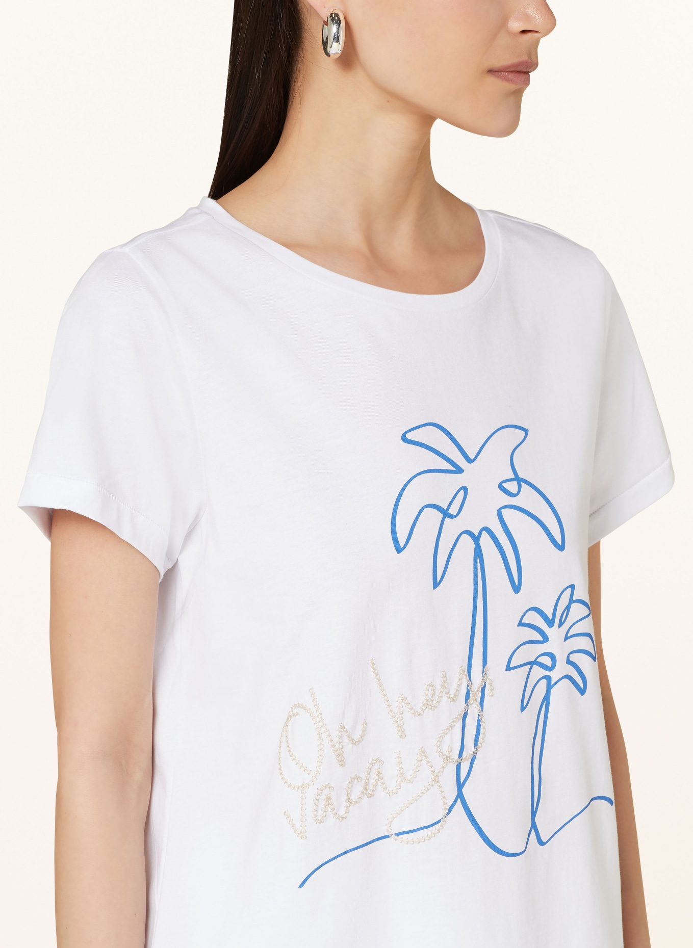 Smith & Soul T-shirt, Color: WHITE/ BLUE (Image 4)