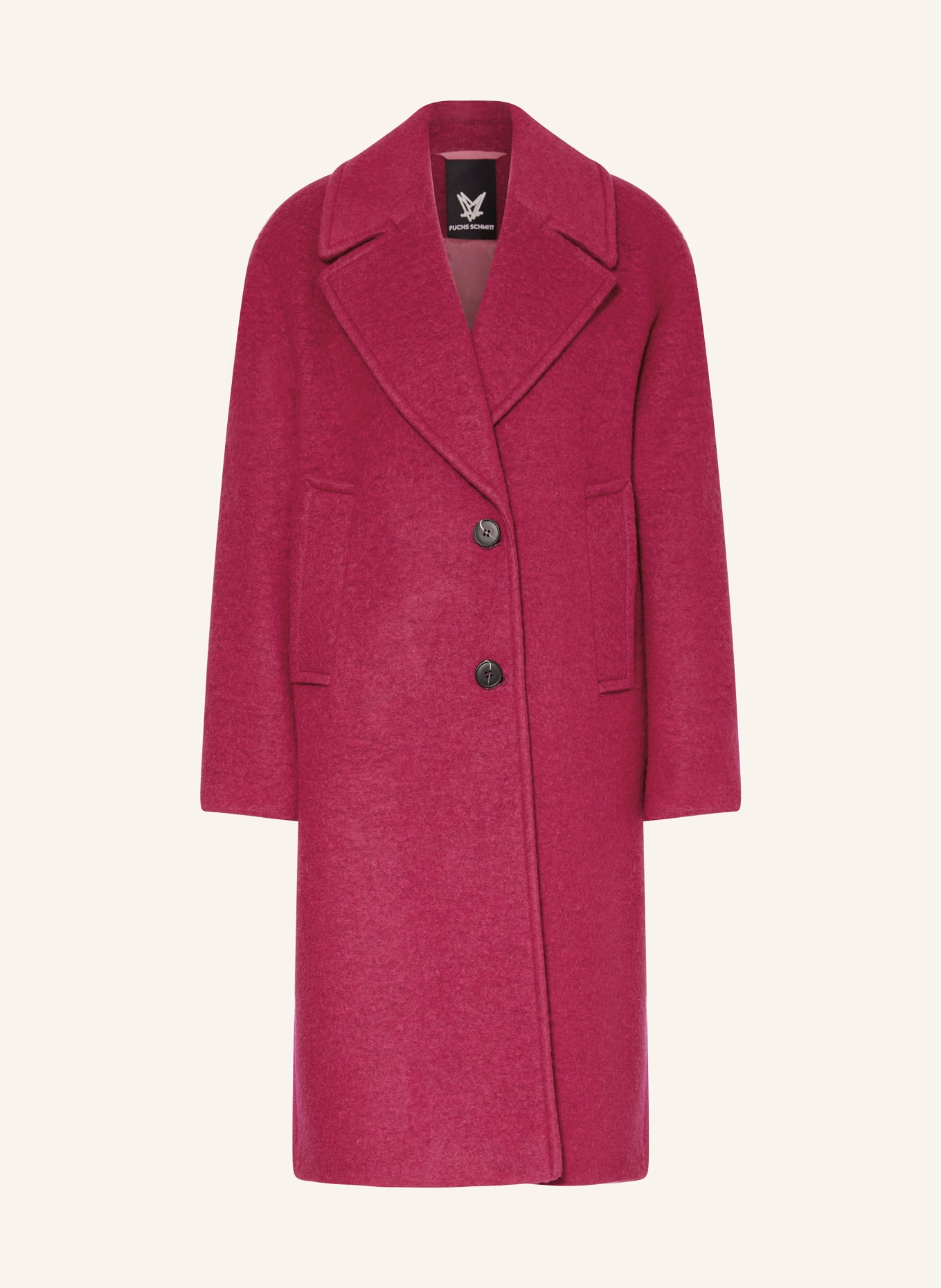 FUCHS SCHMITT Wool coat, Color: FUCHSIA (Image 1)