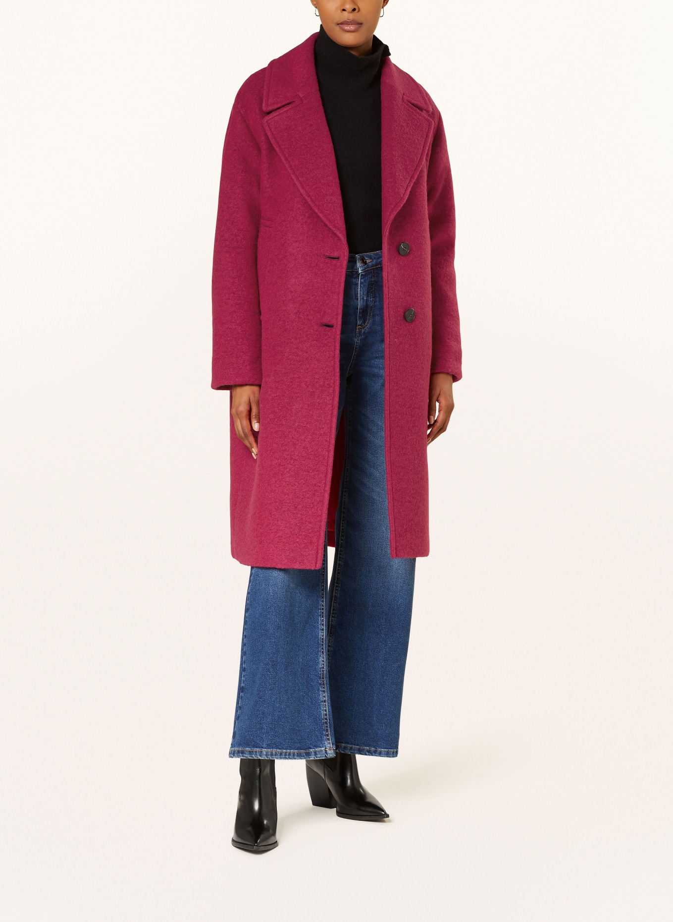 FUCHS SCHMITT Wool coat, Color: FUCHSIA (Image 2)