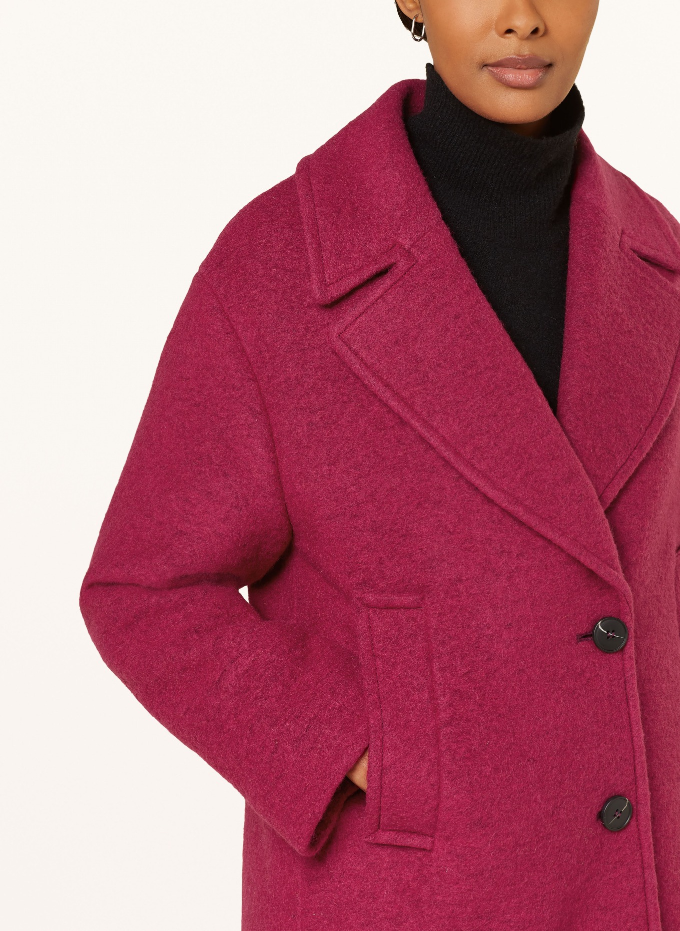 FUCHS SCHMITT Wool coat, Color: FUCHSIA (Image 4)