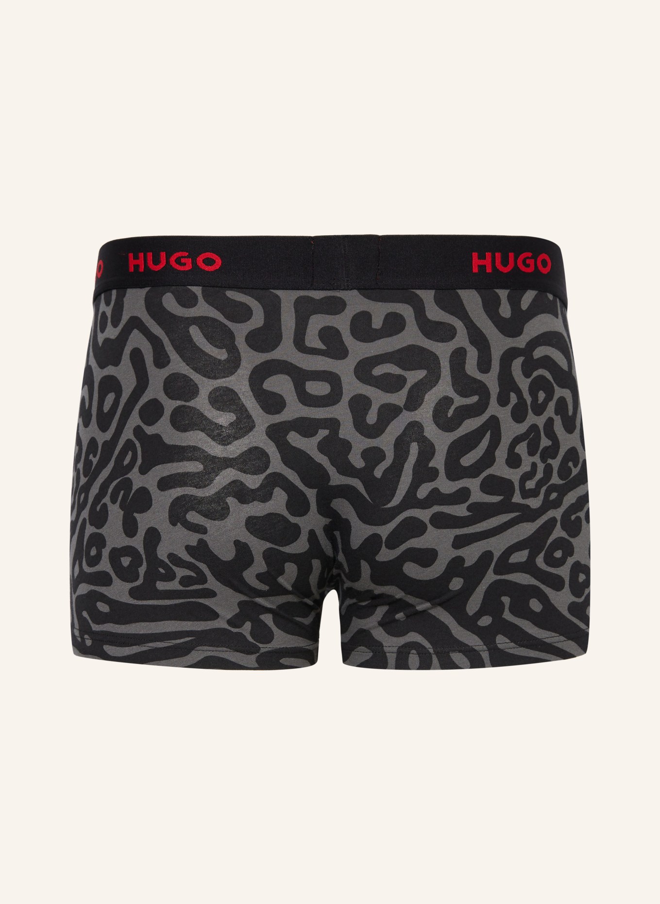 HUGO 3er-Pack Boxershorts, Farbe: SCHWARZ/ GRAU/ ROT (Bild 2)