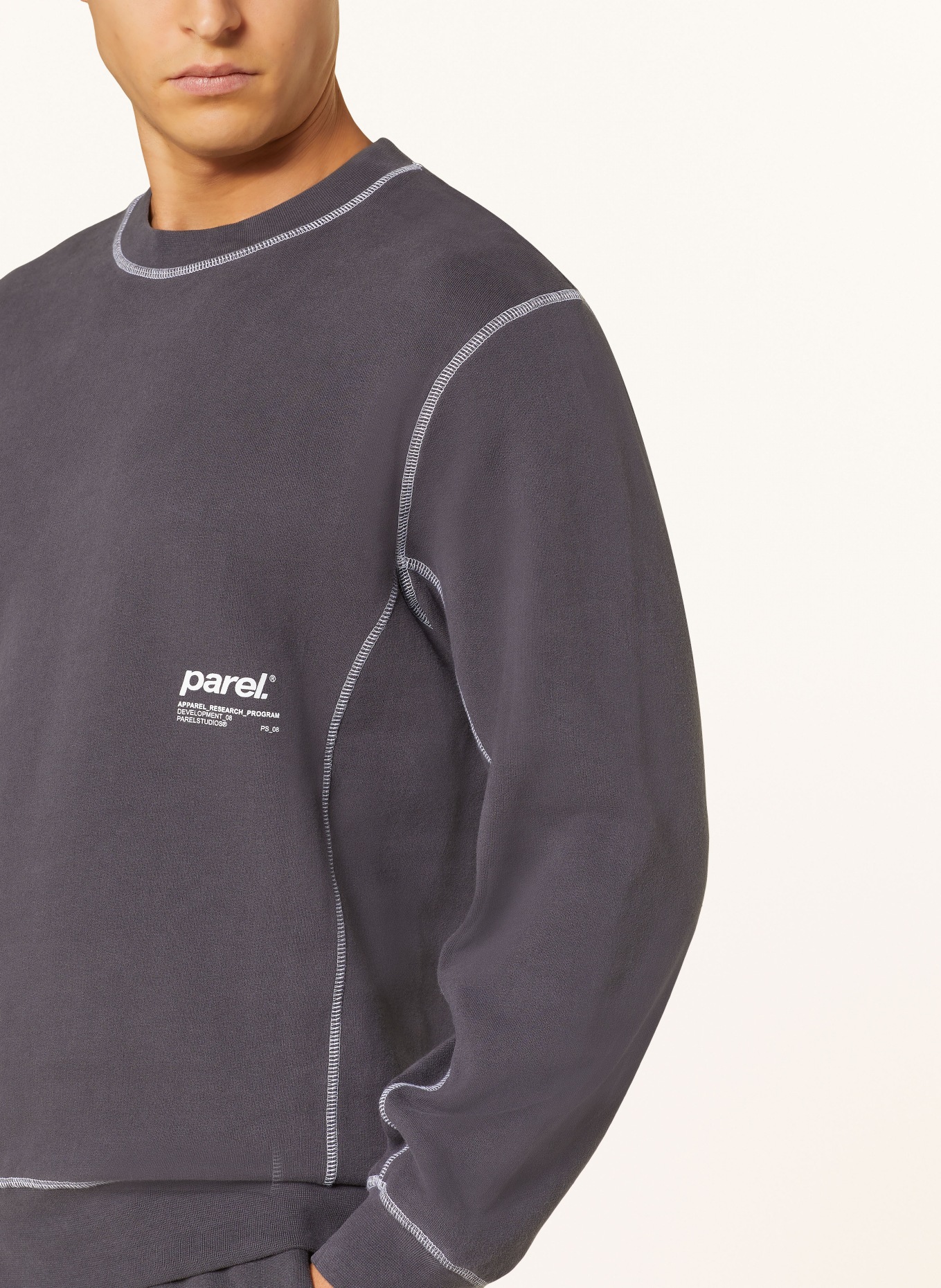 parel. Sweatshirt, Color: DARK GRAY (Image 4)