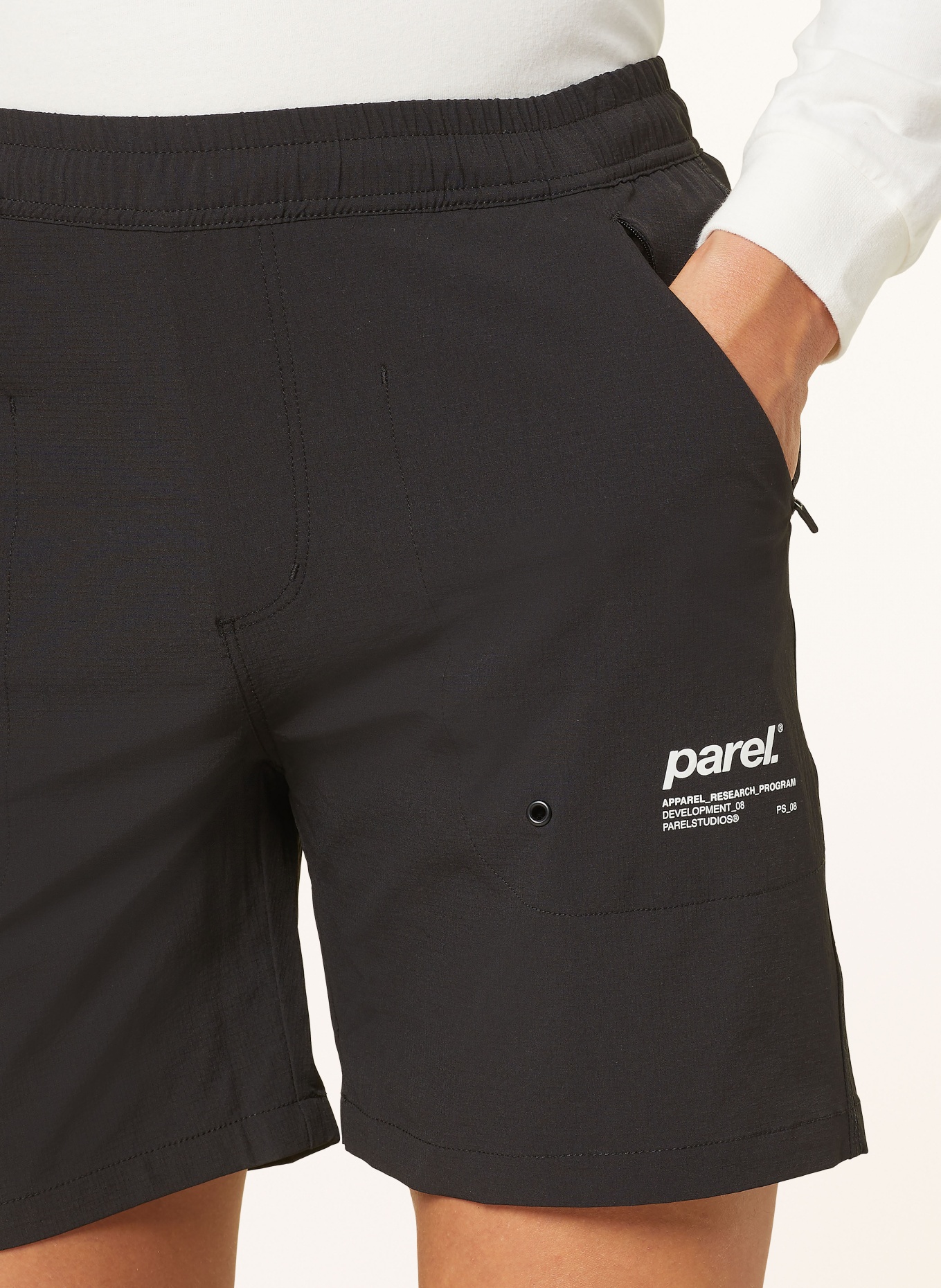parel. Shorts SAANA, Color: BLACK (Image 5)