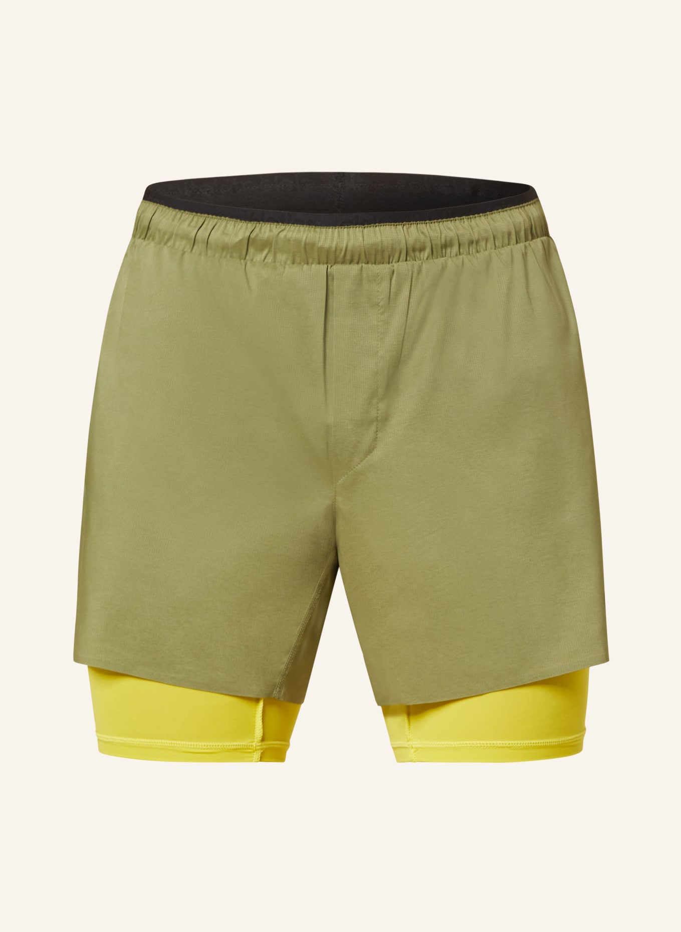 ciele athletics 2-in-1-Laufshorts DLY, Farbe: OLIV (Bild 1)