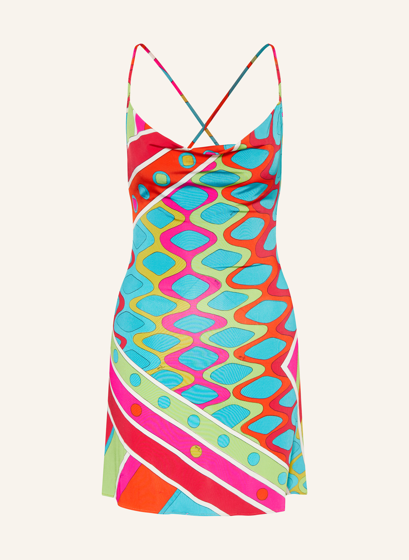 PUCCI Sukienka z dżerseju, Kolor: ZIELONY/ NIEBIESKI/ FUKSJA (Obrazek 1)