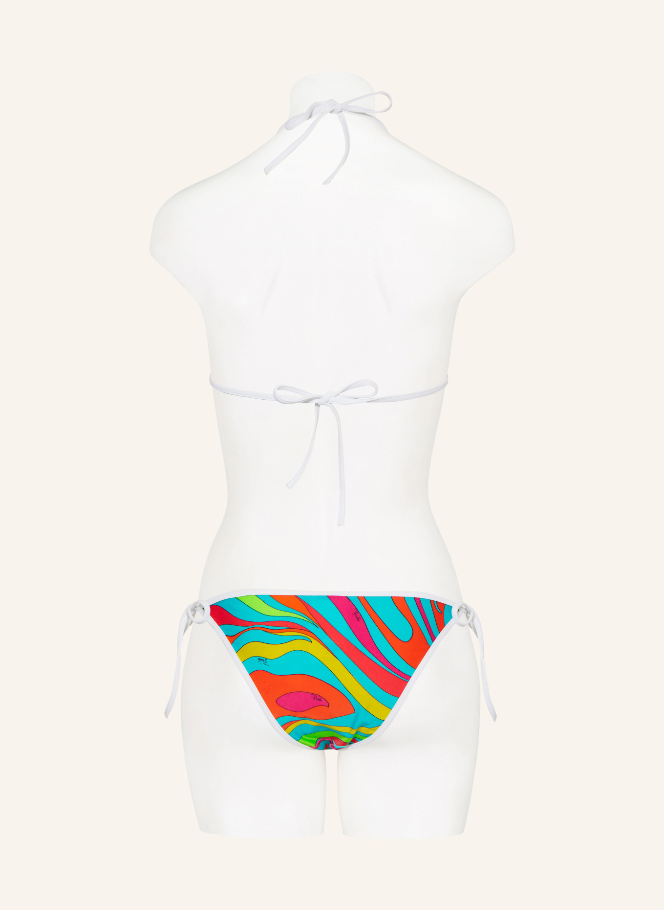 PUCCI Triangel-Bikini-Hose, Farbe: ORANGE/ PINK/ TÜRKIS (Bild 3)