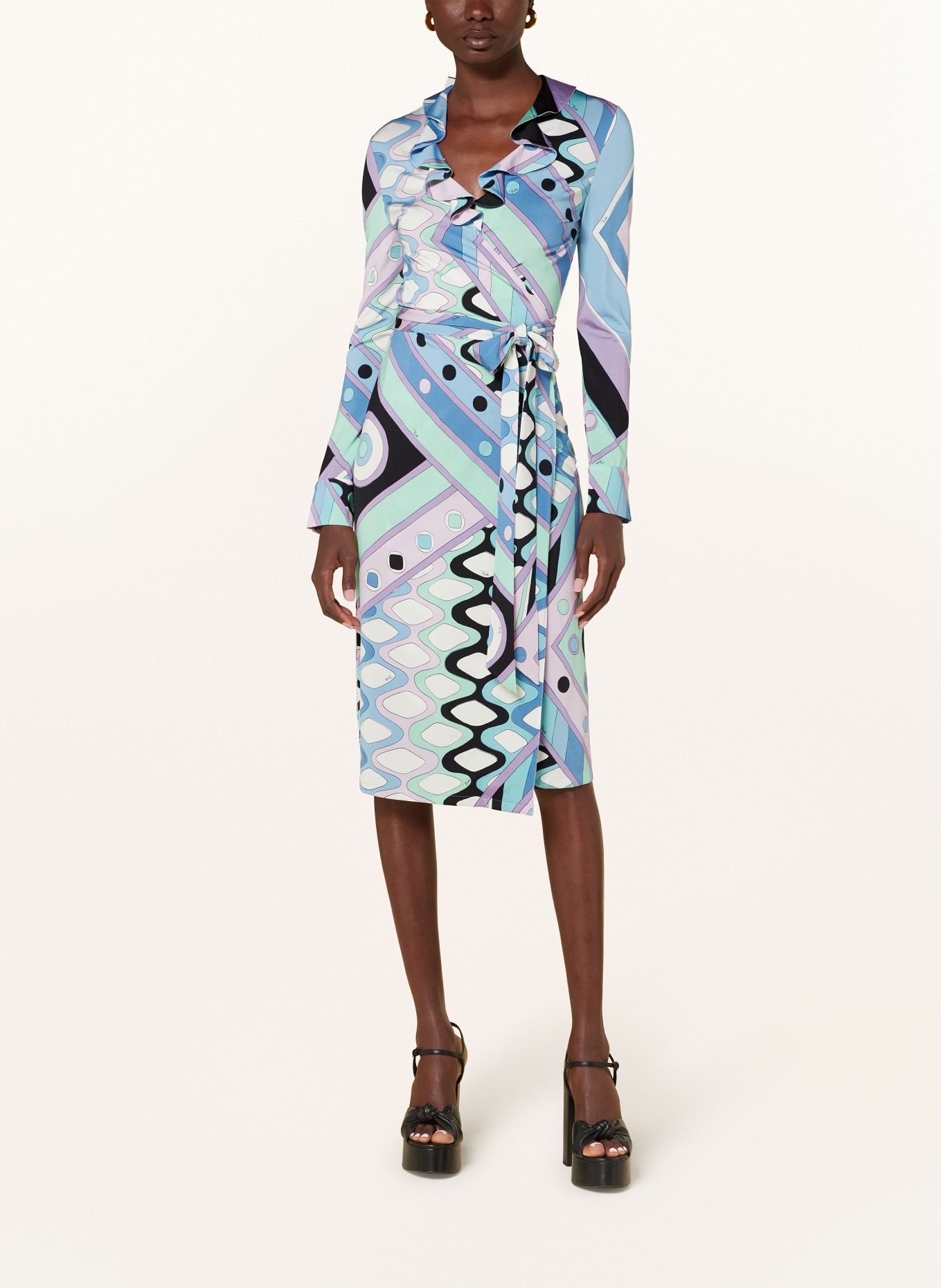 White jersey wrap dress hot sale