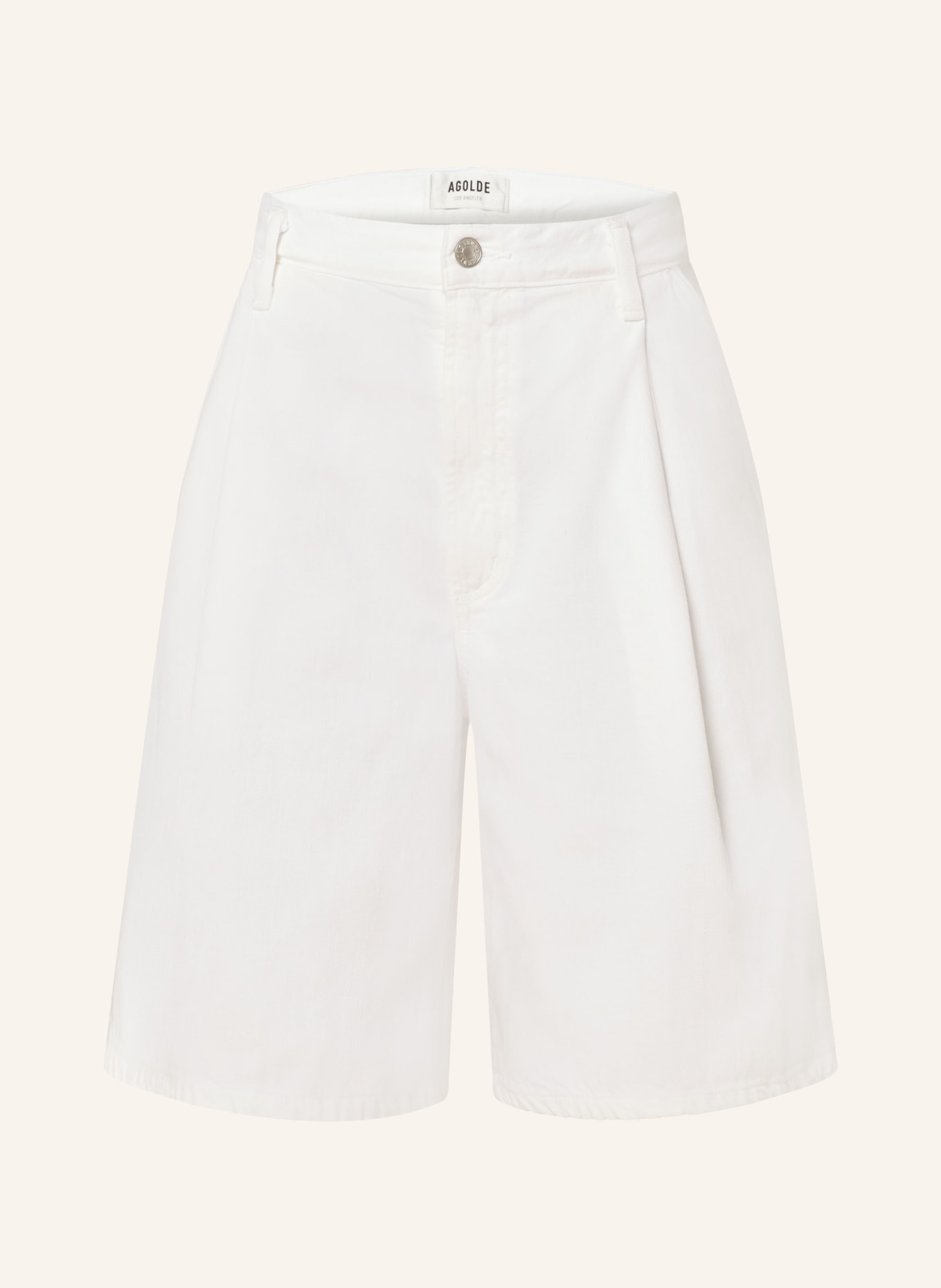 AGOLDE Shorts ELLIS, Color: WHITE (Image 1)