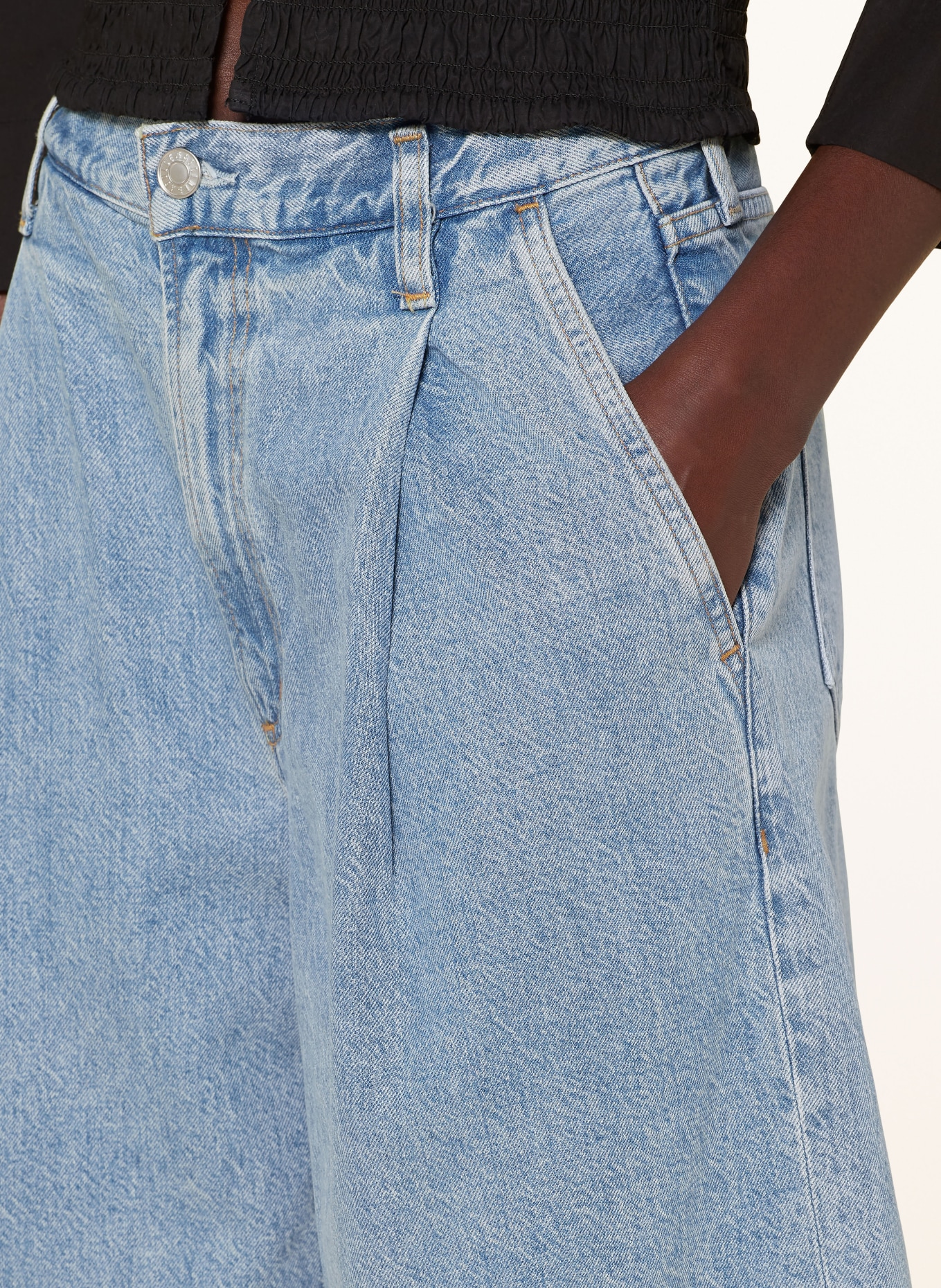 AGOLDE Szorty jeansowe ELLIS, Kolor: baffle med clean marble (Obrazek 5)