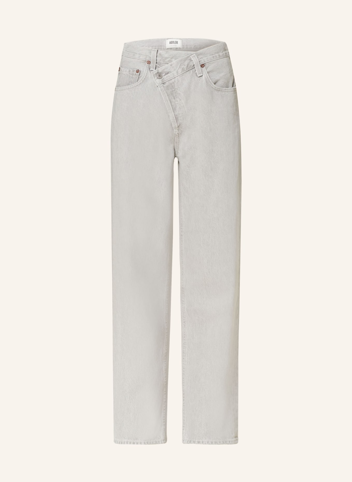 AGOLDE Straight Jeans CRISS CROSS, Farbe: rain marbled med grey (Bild 1)