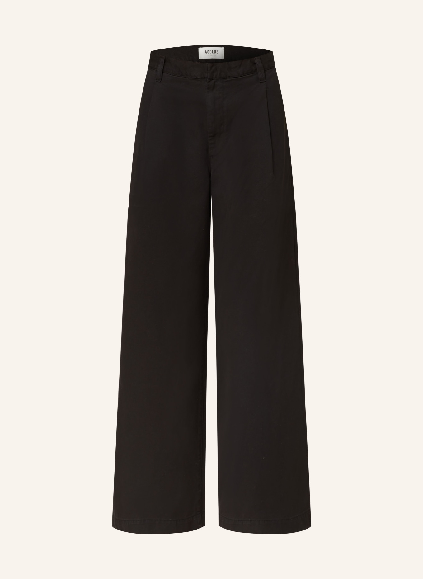 AGOLDE Kalhoty DARYL: ČERNÁ