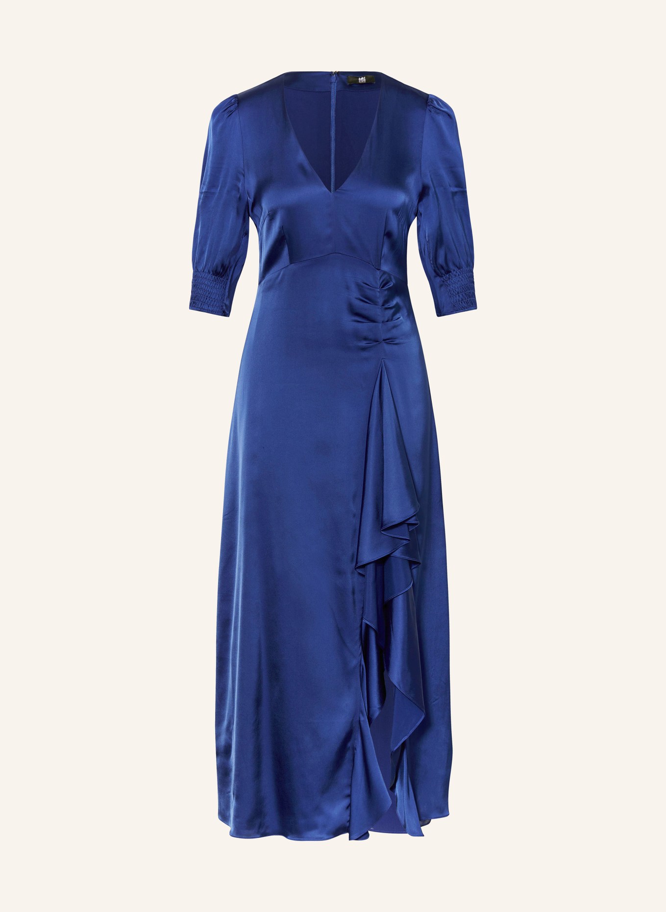 RIANI Satin cocktail dress with 3/4 sleeves, Color: DARK BLUE (Image 1)