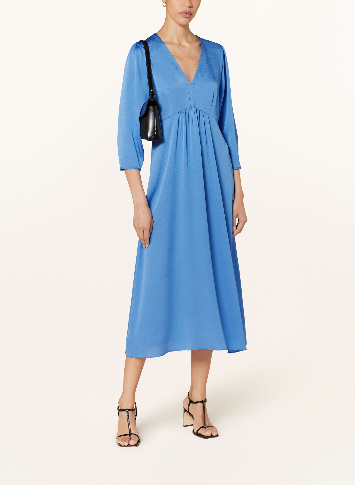RIANI Satin dress with 3/4 sleeves, Color: LIGHT BLUE (Image 2)