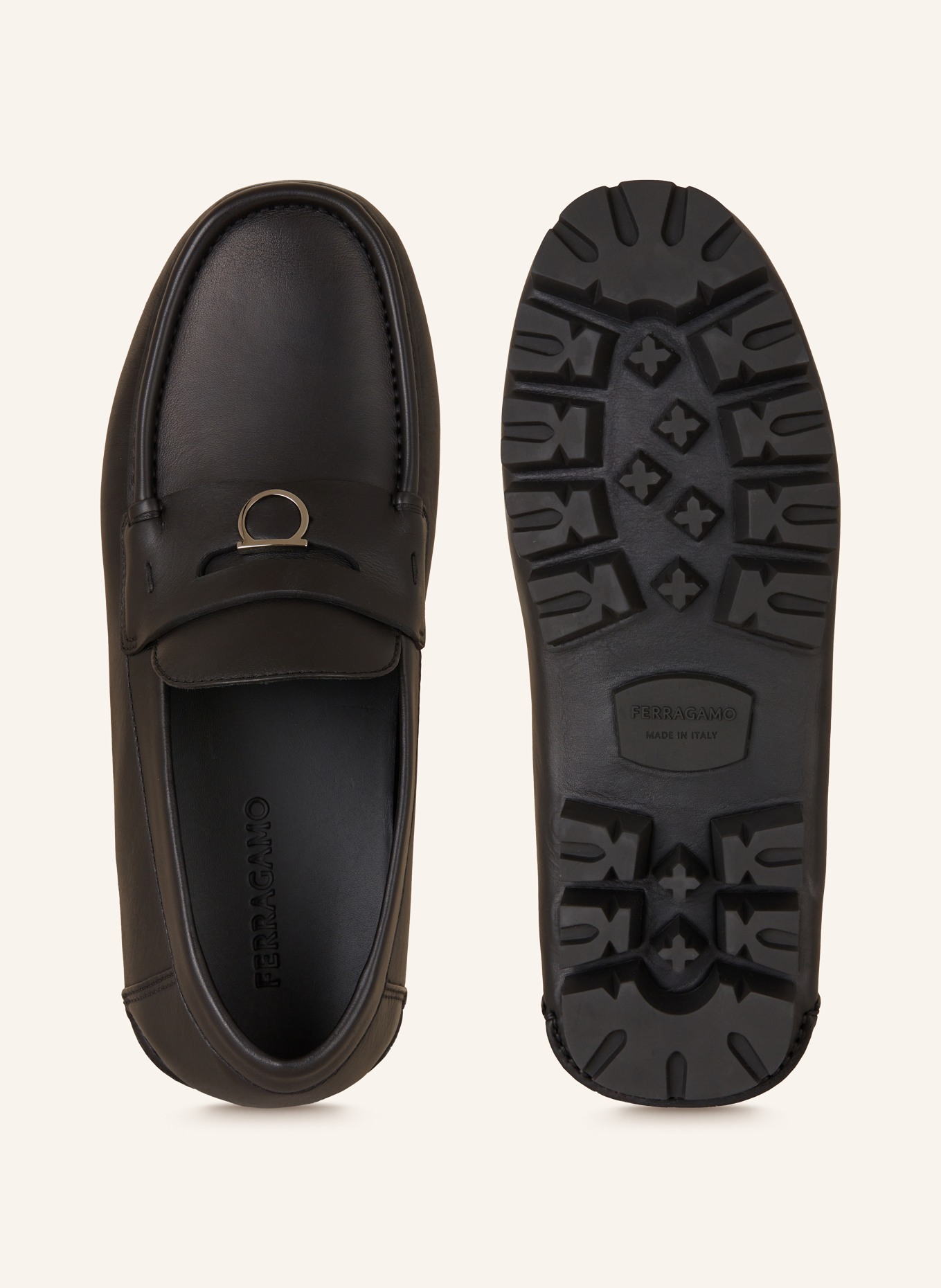 FERRAGAMO Penny loafers DOUGAN, Color: BLACK (Image 5)