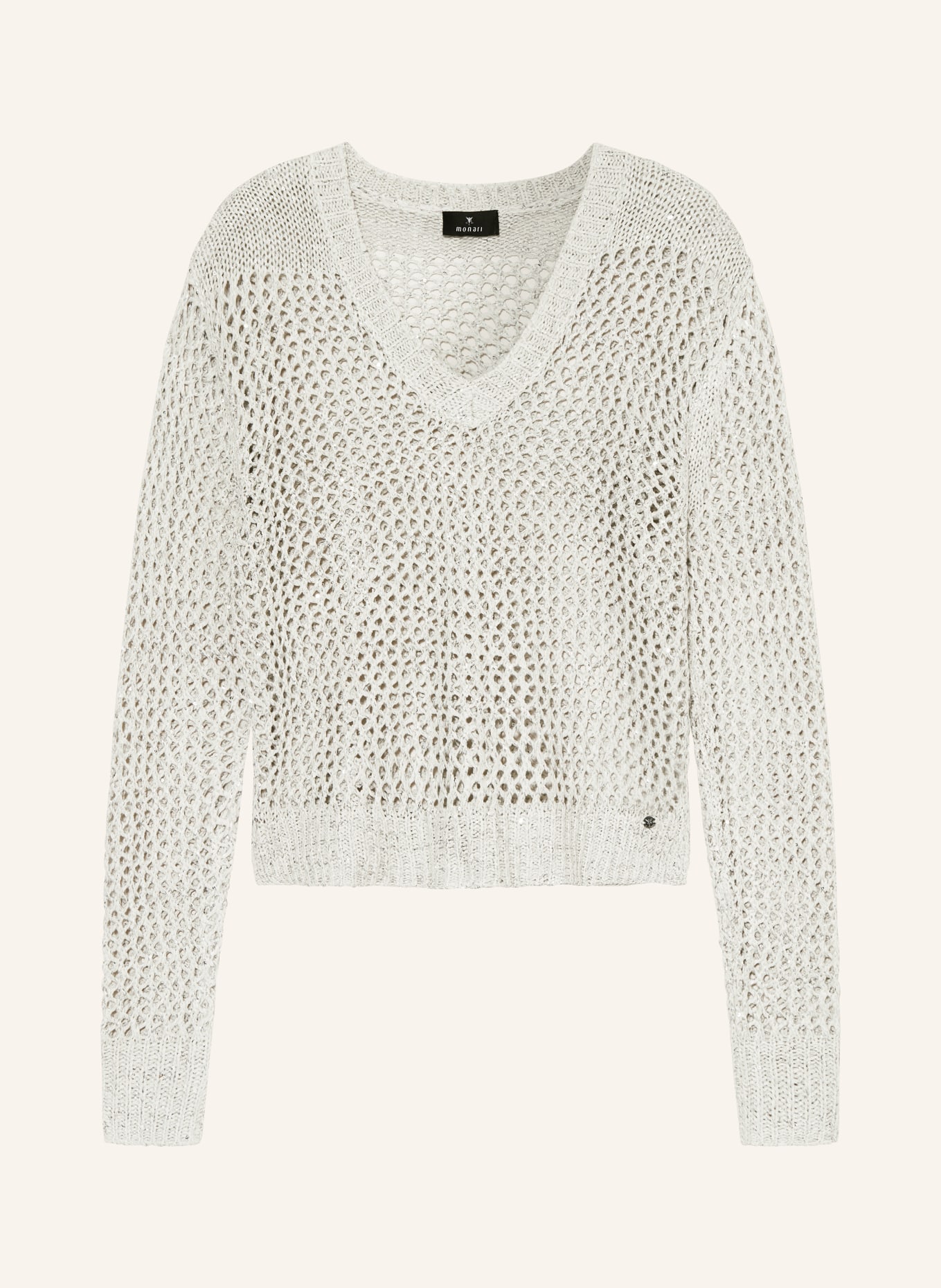 monari Sweater with sequins, Color: LIGHT GRAY (Image 1)