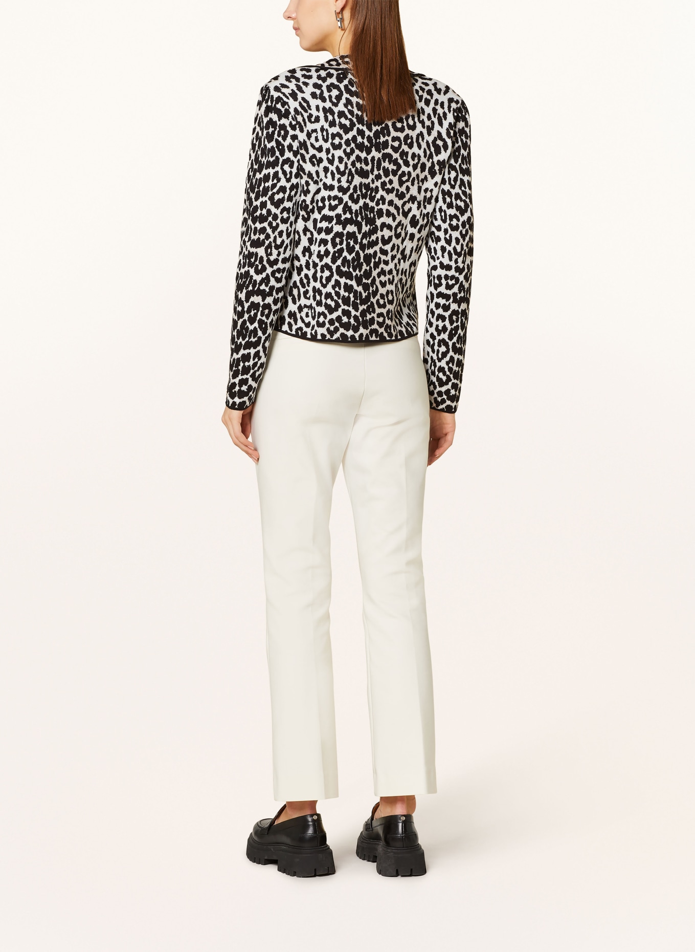 monari Knit blazer, Color: BLACK/ WHITE/ BEIGE (Image 3)