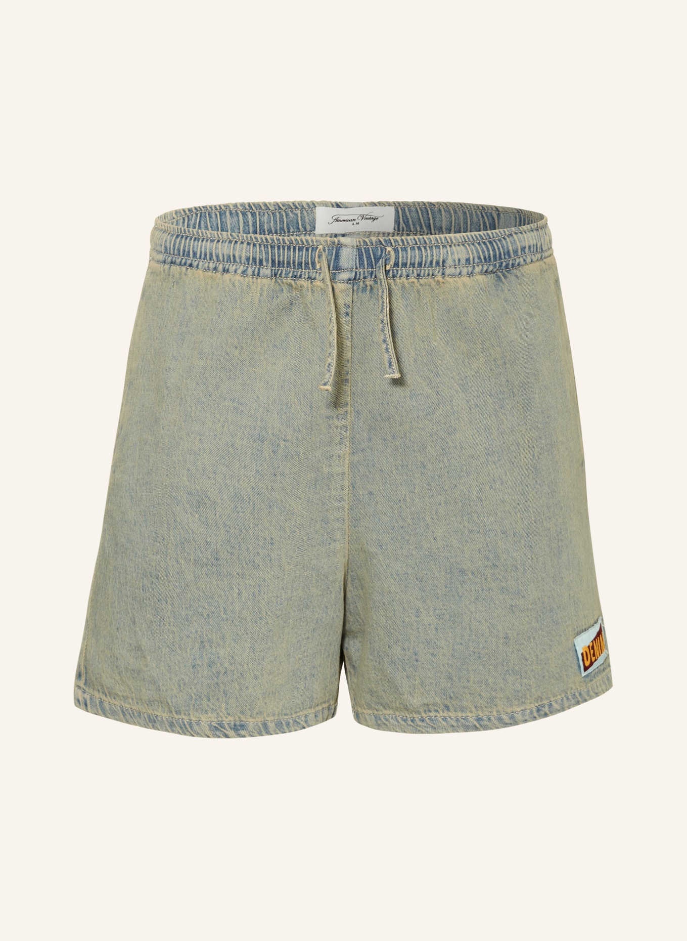 American Vintage Jeansshorts, Farbe: HELLBLAU/ BEIGE (Bild 1)