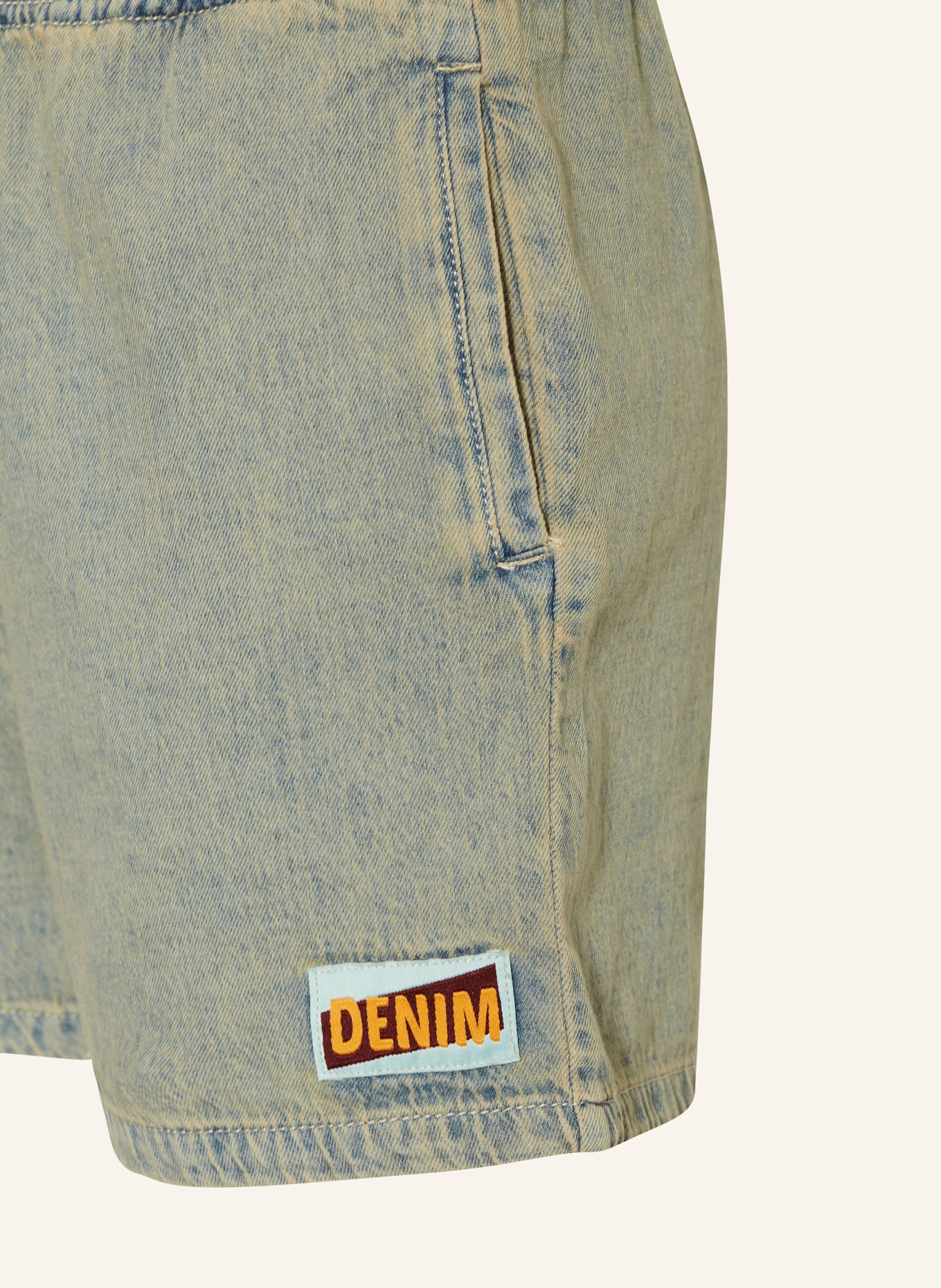 American Vintage Jeansshorts, Farbe: HELLBLAU/ BEIGE (Bild 3)