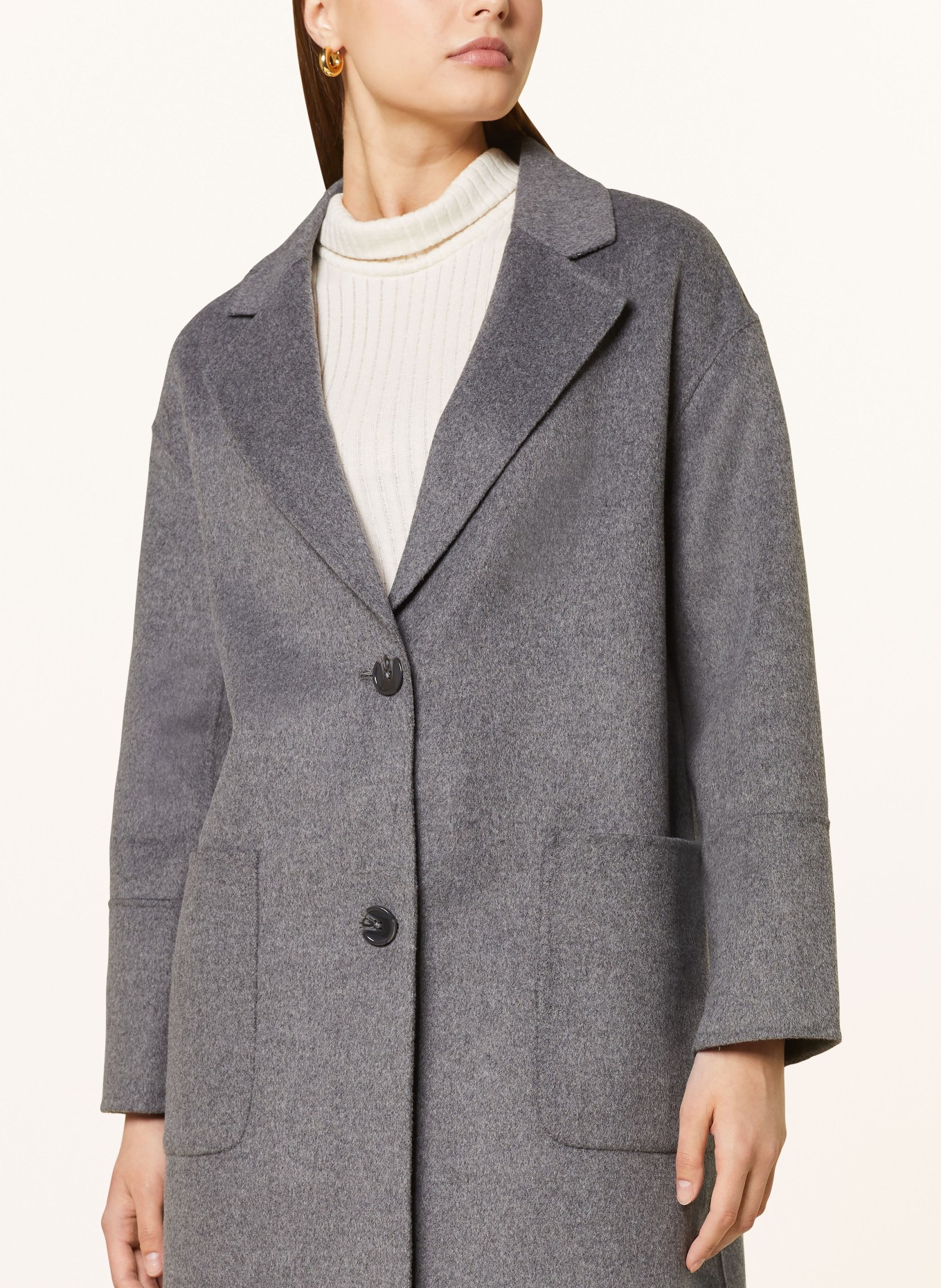 darling harbour Mantel: DUNKELGRAU MELANGE