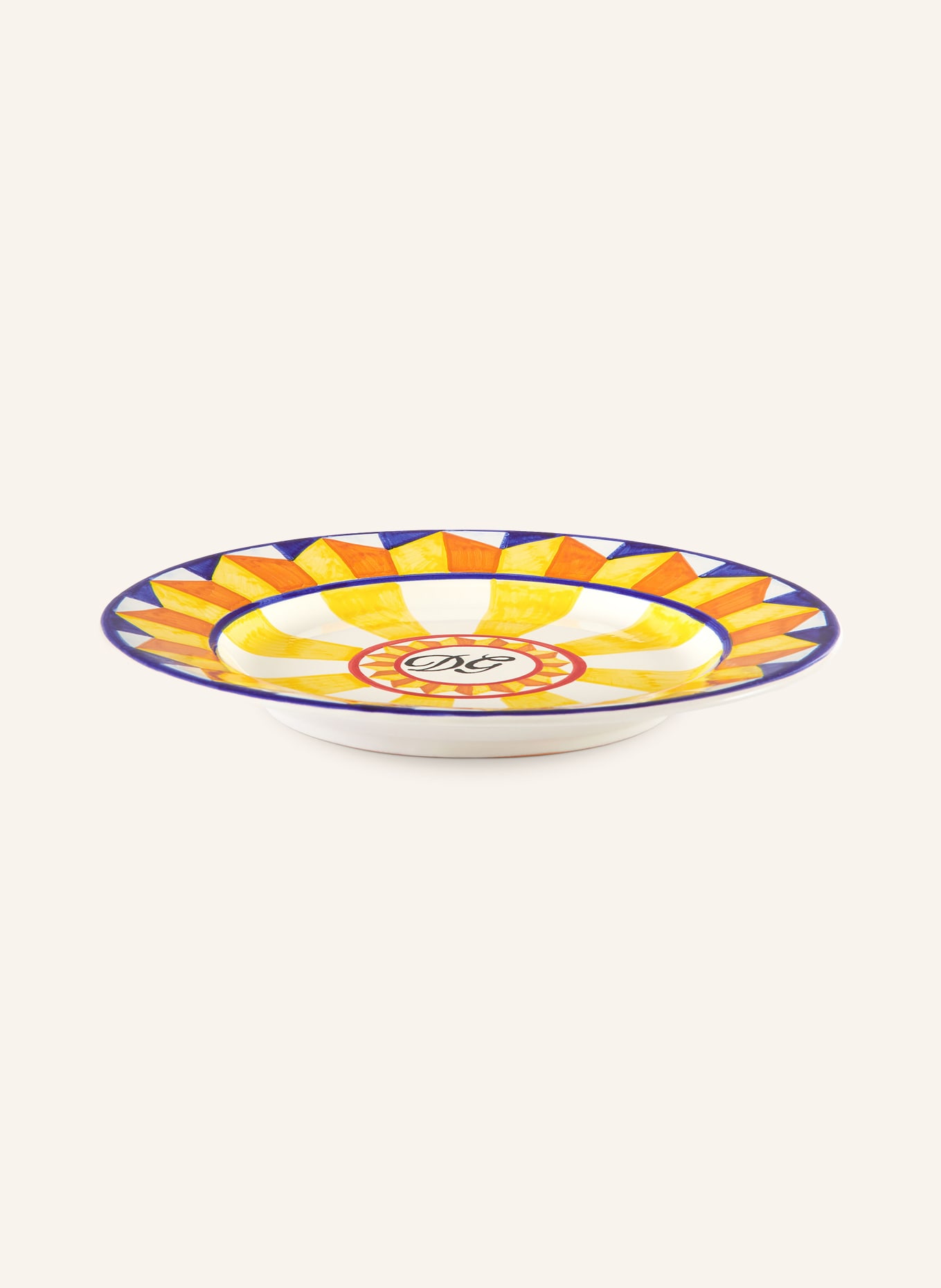 DOLCE & GABBANA CASA Set of 2 dinner plates, Color: YELLOW/ BLUE/ WHITE (Image 3)